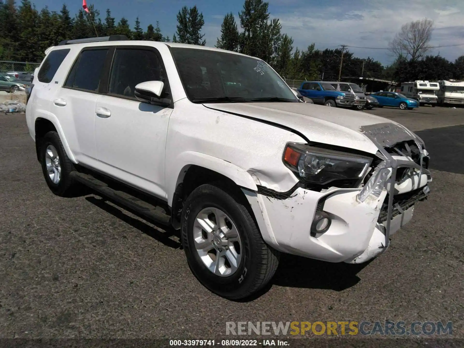 1 Photograph of a damaged car JTEBU5JR7K5691892 TOYOTA 4RUNNER 2019