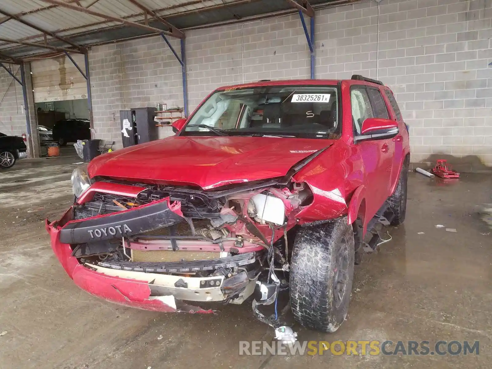 2 Photograph of a damaged car JTEBU5JR7K5692234 TOYOTA 4RUNNER 2019