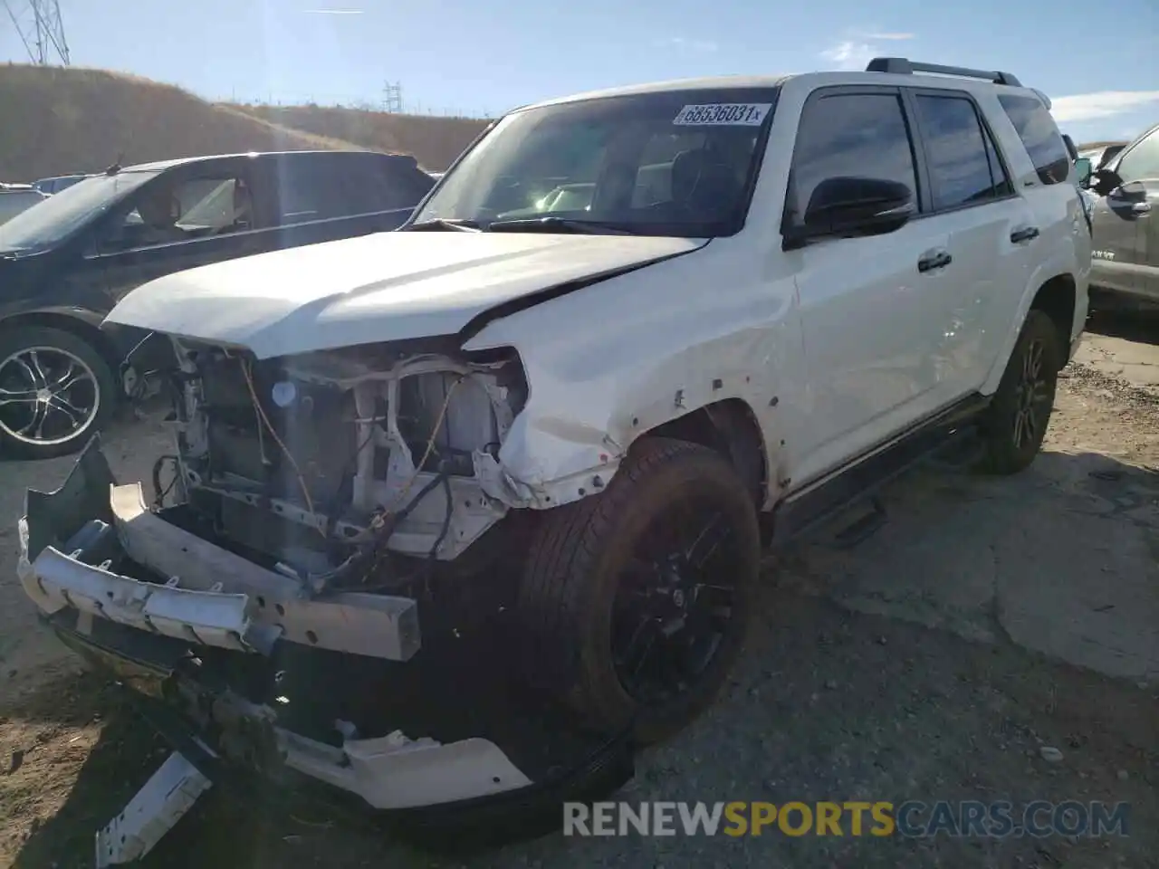 2 Photograph of a damaged car JTEBU5JR7K5693562 TOYOTA 4RUNNER 2019