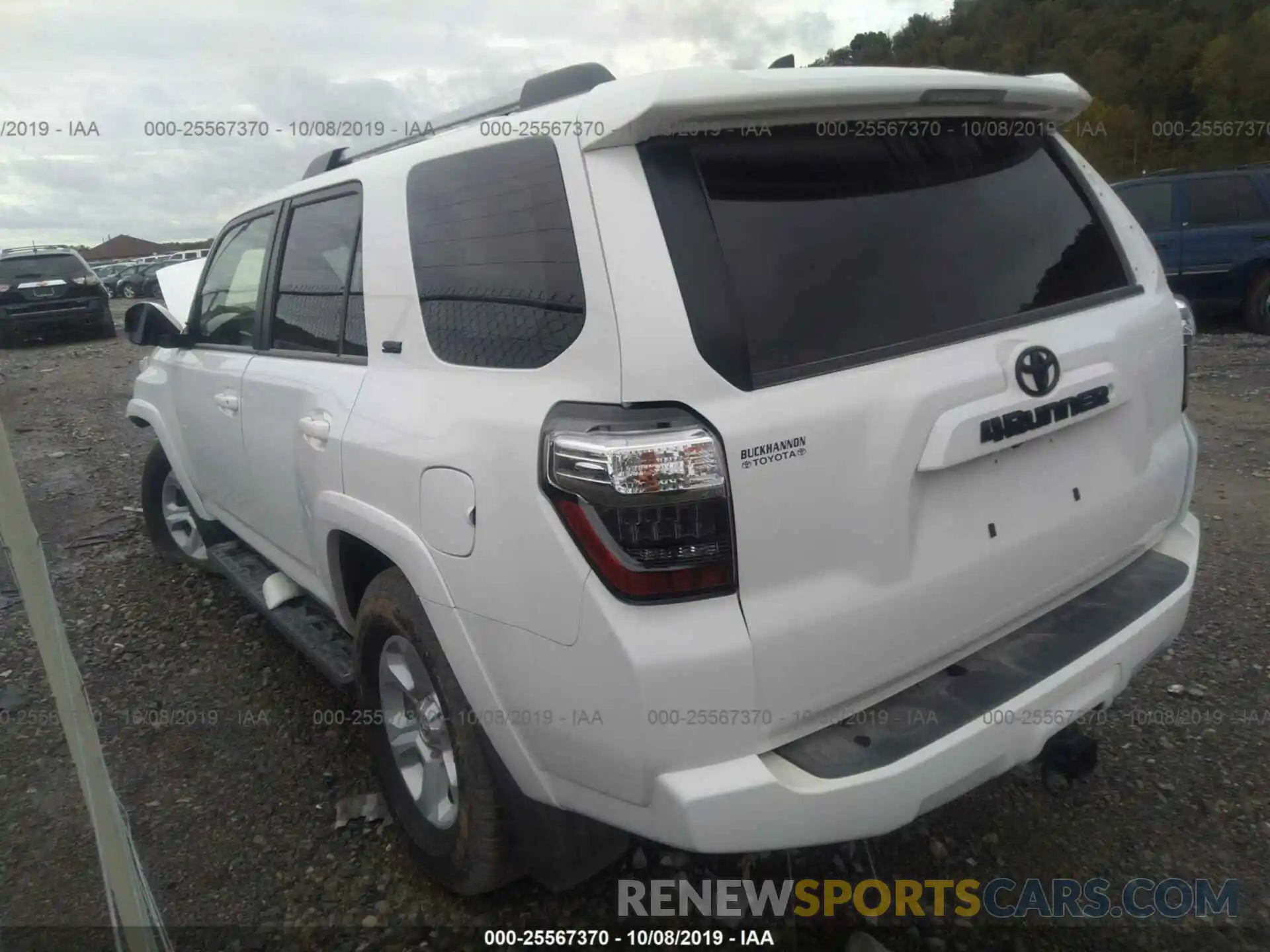 3 Фотография поврежденного автомобиля JTEBU5JR7K5694727 TOYOTA 4RUNNER 2019