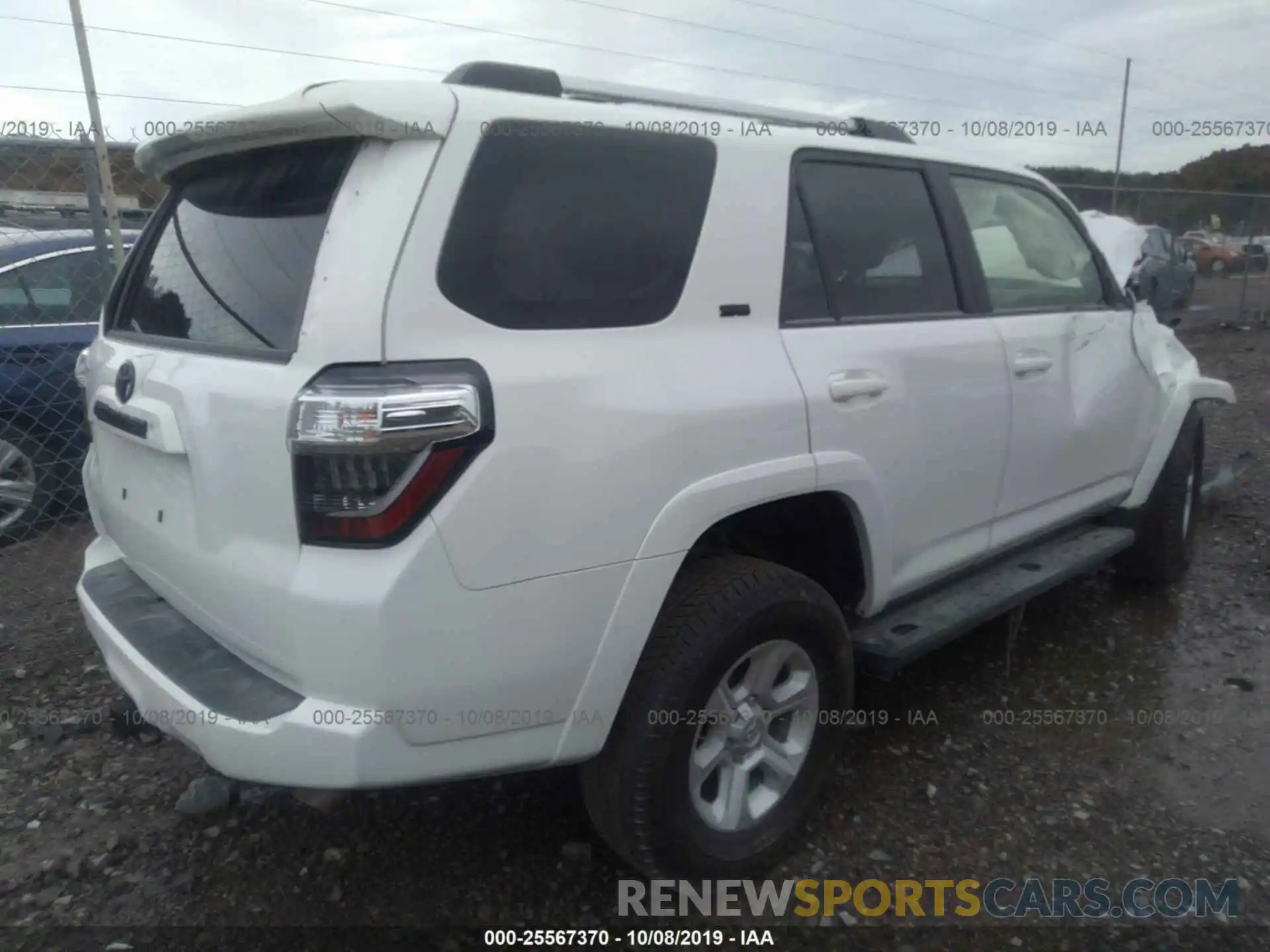 4 Фотография поврежденного автомобиля JTEBU5JR7K5694727 TOYOTA 4RUNNER 2019