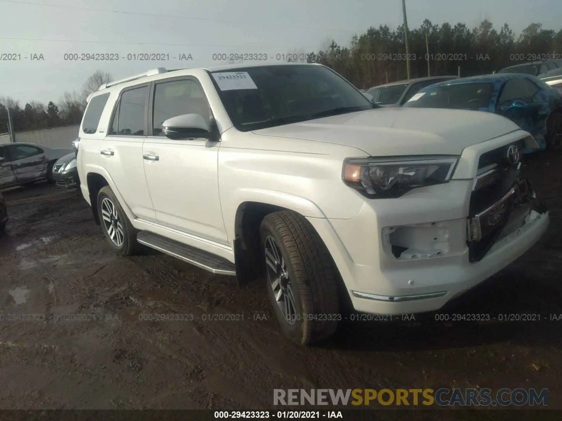 1 Photograph of a damaged car JTEBU5JR7K5695375 TOYOTA 4RUNNER 2019