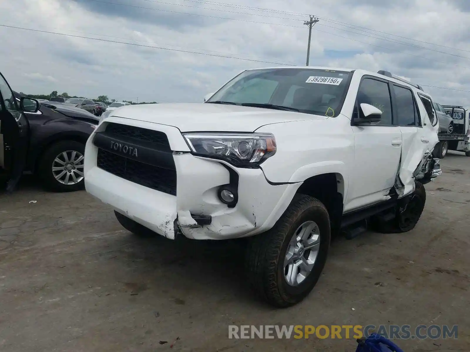 2 Photograph of a damaged car JTEBU5JR7K5699491 TOYOTA 4RUNNER 2019