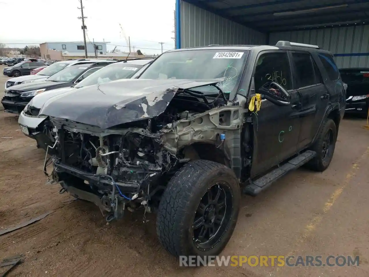 2 Фотография поврежденного автомобиля JTEBU5JR7K5702129 TOYOTA 4RUNNER 2019