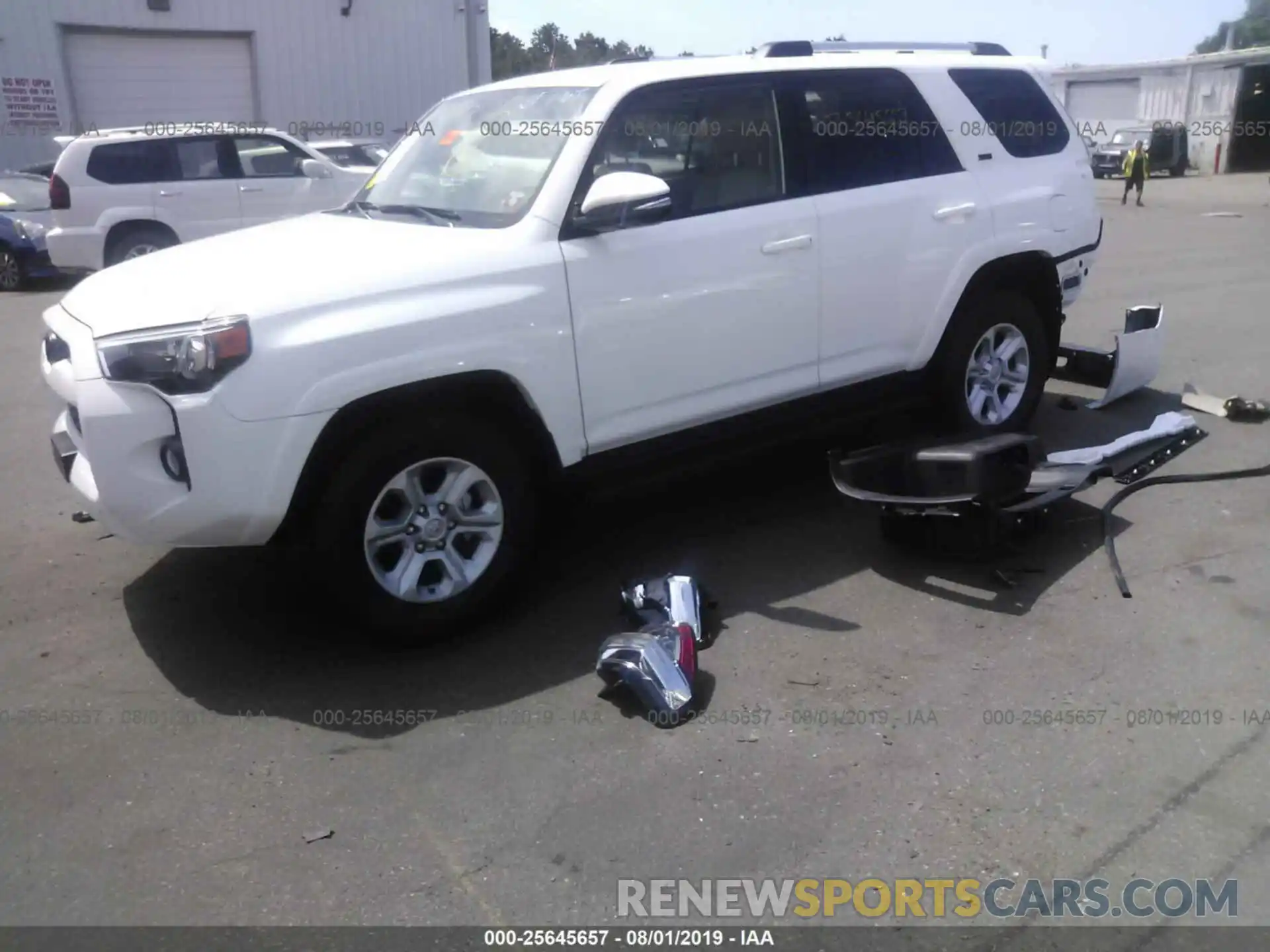 2 Photograph of a damaged car JTEBU5JR7K5703569 TOYOTA 4RUNNER 2019