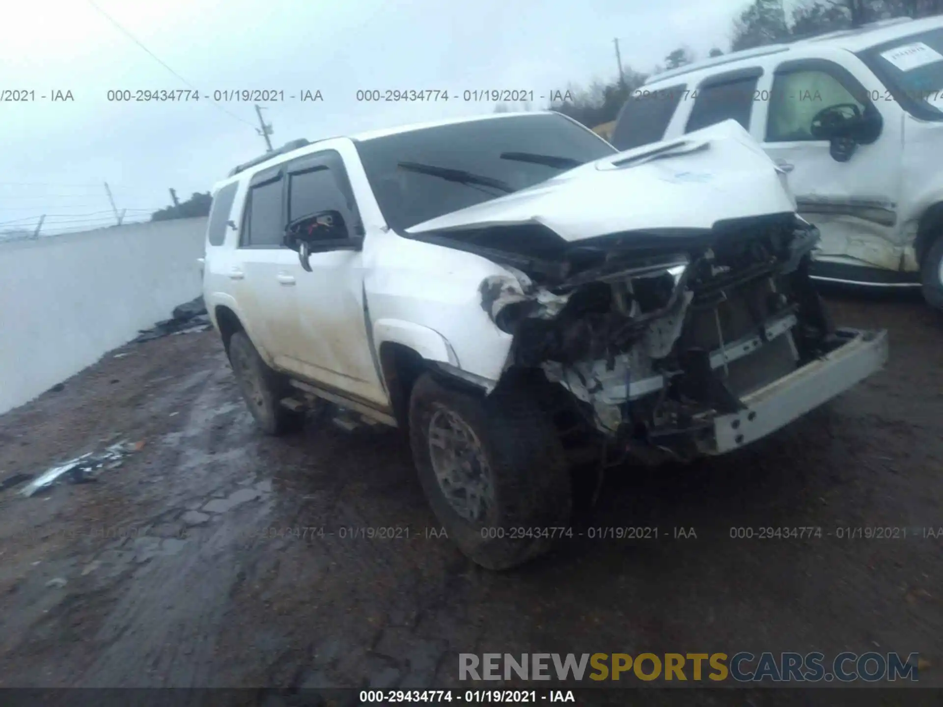 1 Photograph of a damaged car JTEBU5JR7K5705676 TOYOTA 4RUNNER 2019