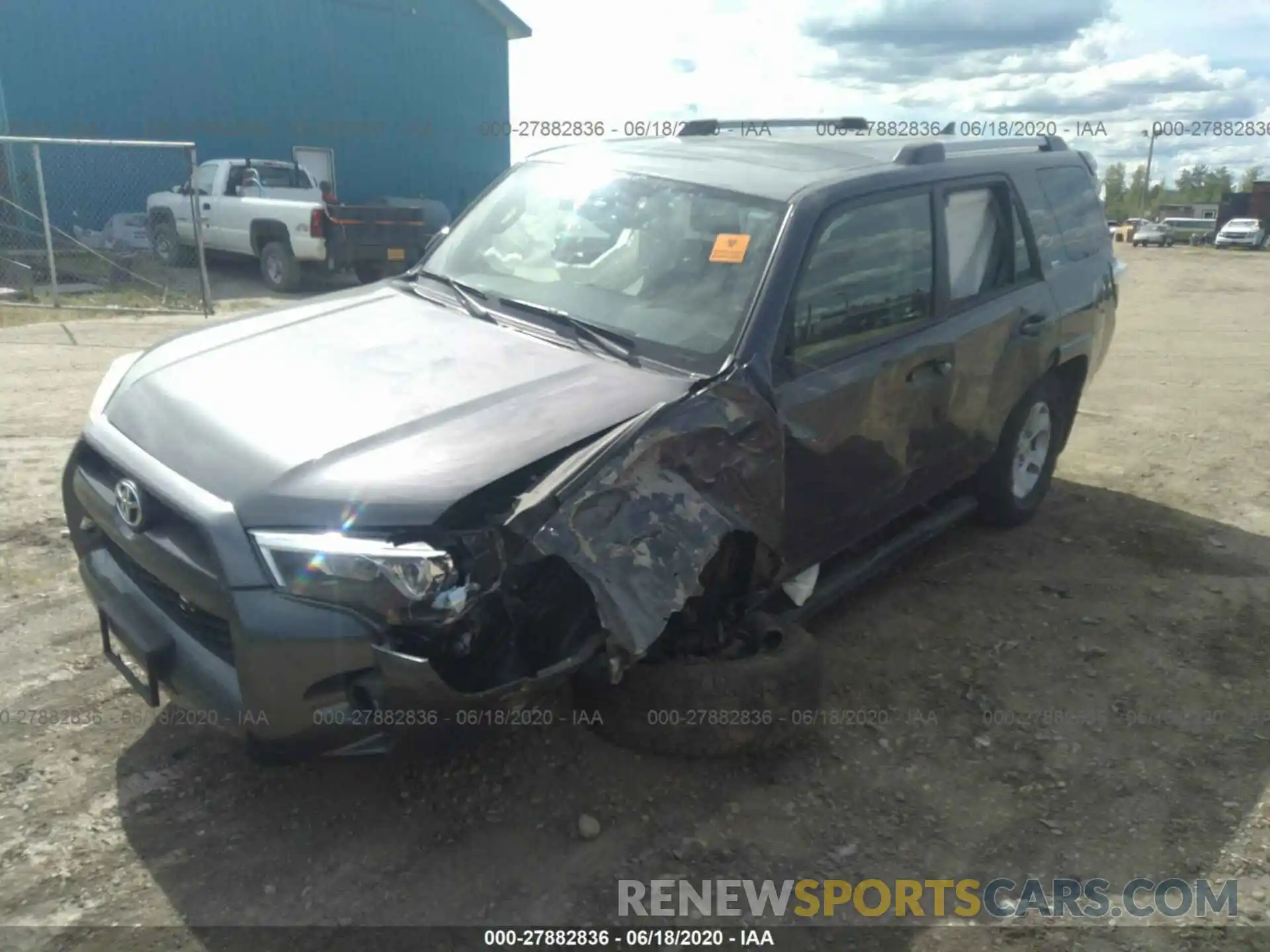 2 Photograph of a damaged car JTEBU5JR7K5706942 TOYOTA 4RUNNER 2019