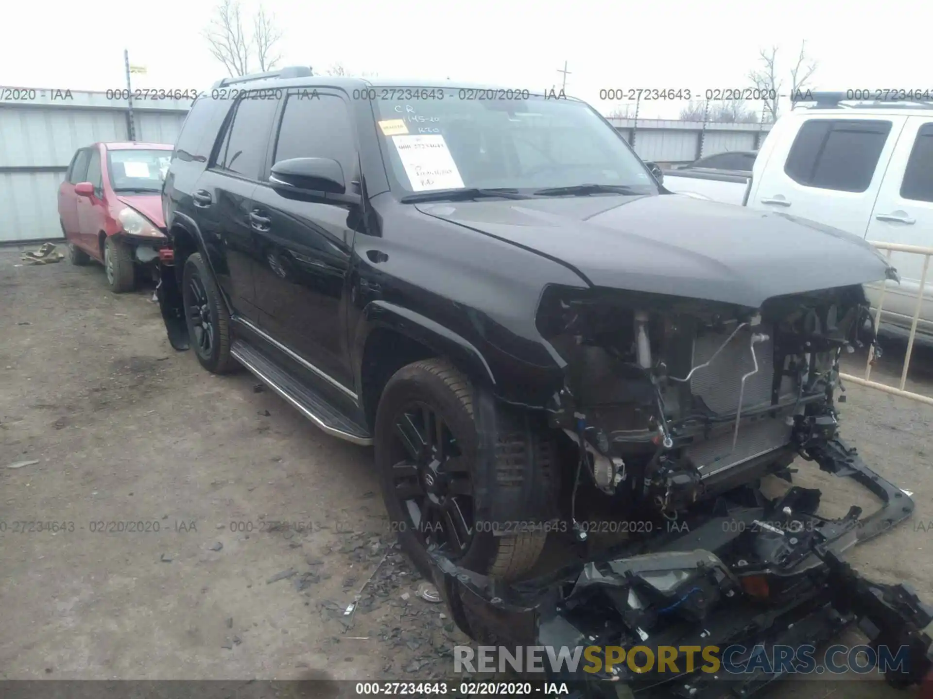 1 Photograph of a damaged car JTEBU5JR7K5707394 TOYOTA 4RUNNER 2019