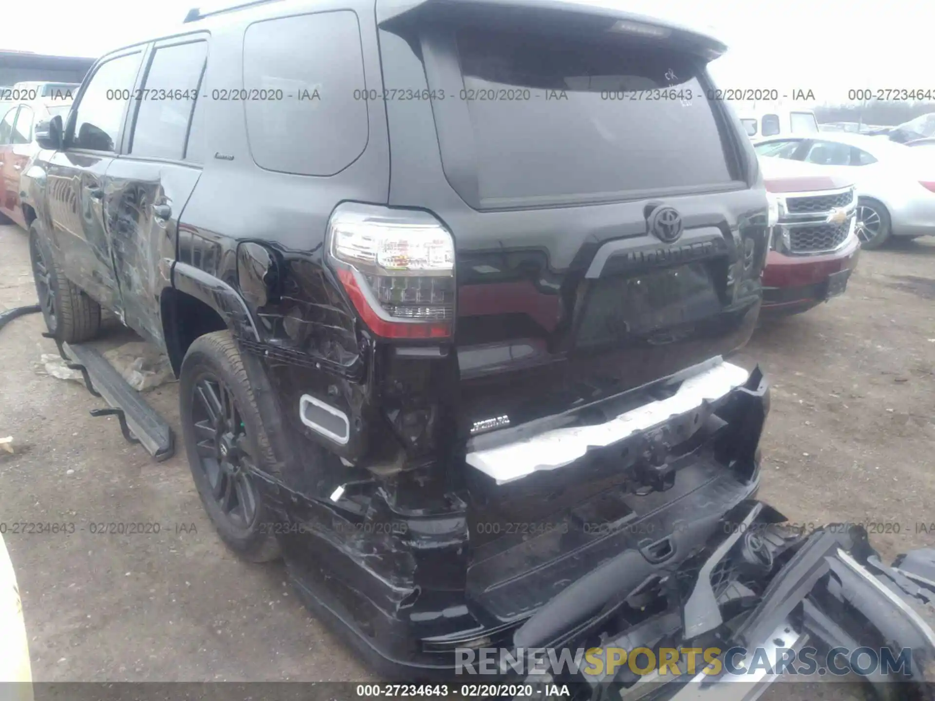 3 Photograph of a damaged car JTEBU5JR7K5707394 TOYOTA 4RUNNER 2019