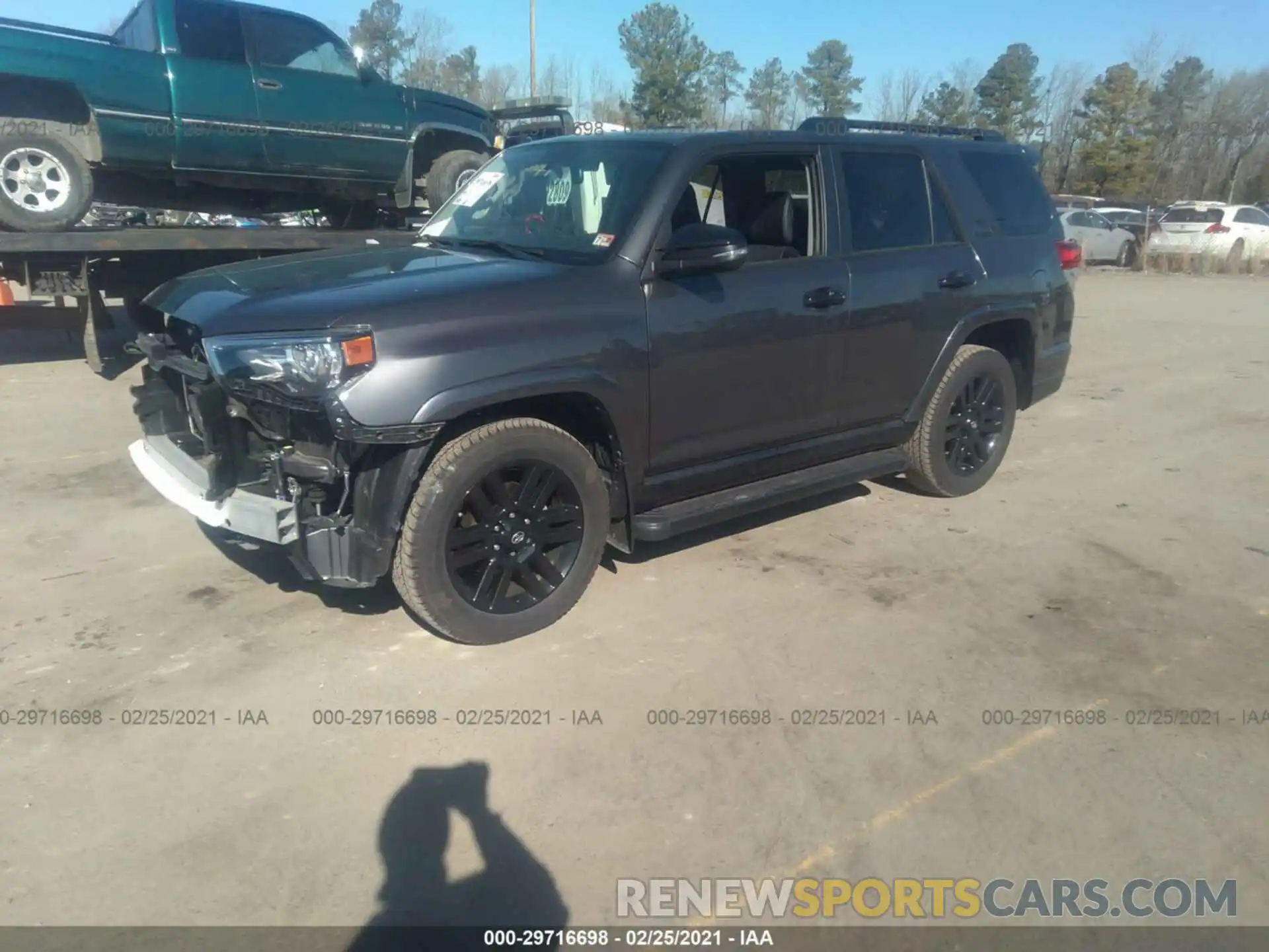 2 Photograph of a damaged car JTEBU5JR7K5711994 TOYOTA 4RUNNER 2019