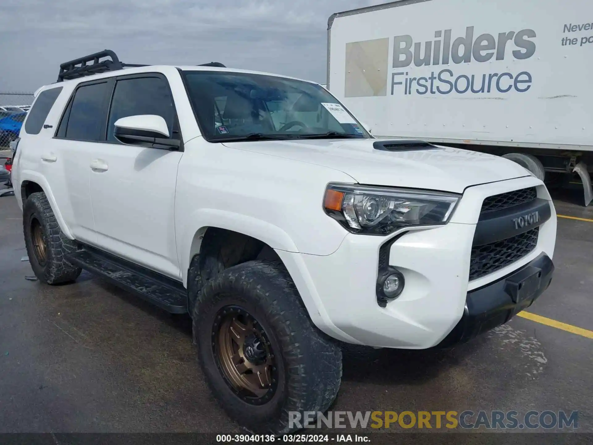 1 Photograph of a damaged car JTEBU5JR7K5712028 TOYOTA 4RUNNER 2019