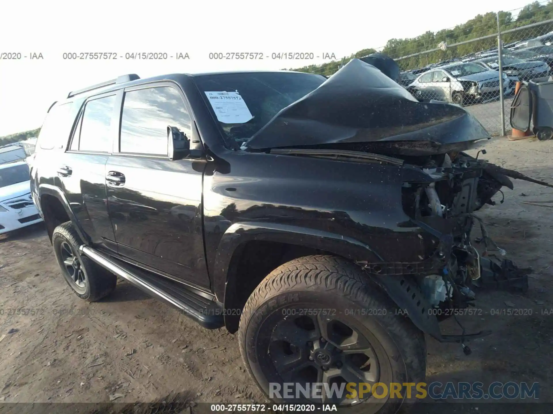 1 Photograph of a damaged car JTEBU5JR7K5713048 TOYOTA 4RUNNER 2019