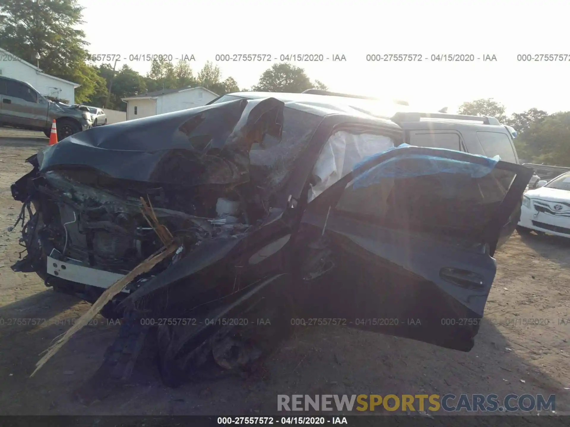 2 Photograph of a damaged car JTEBU5JR7K5713048 TOYOTA 4RUNNER 2019