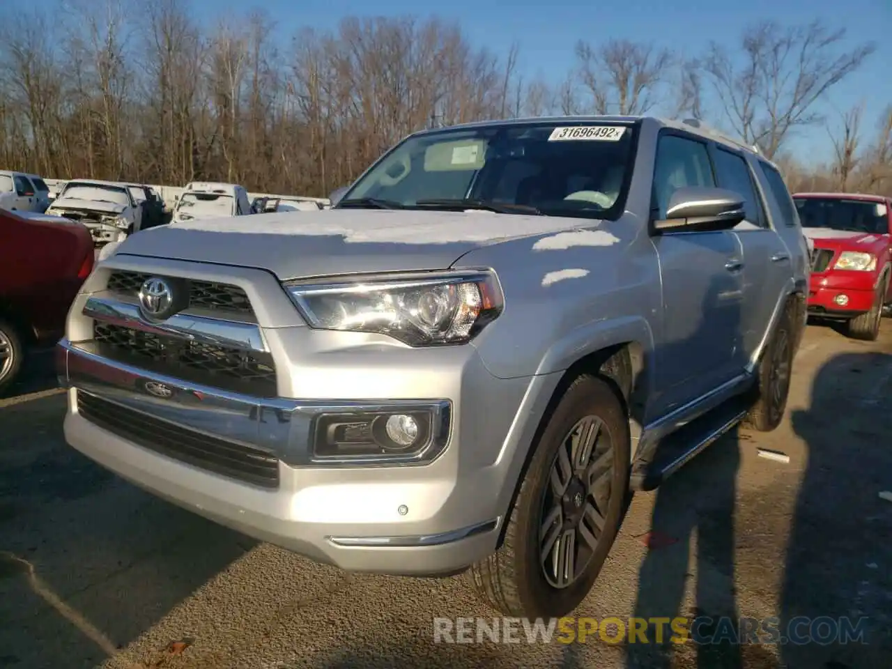 2 Photograph of a damaged car JTEBU5JR7K5715396 TOYOTA 4RUNNER 2019