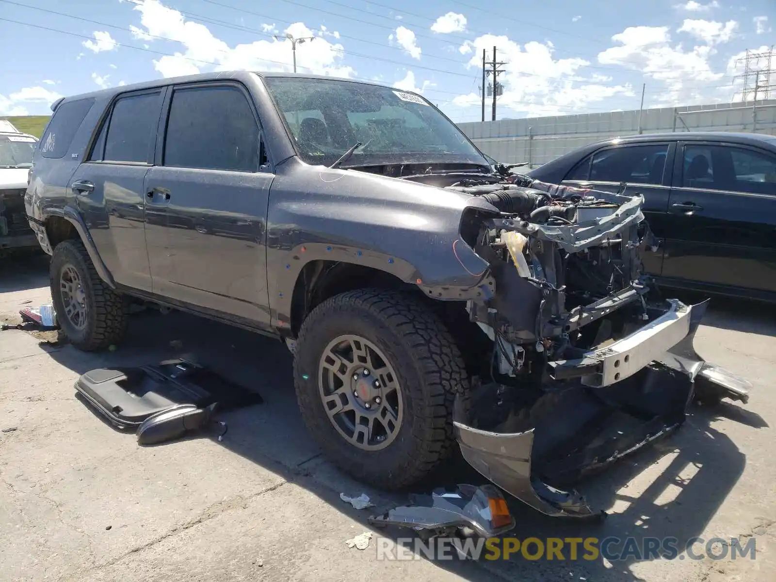 1 Photograph of a damaged car JTEBU5JR7K5719030 TOYOTA 4RUNNER 2019