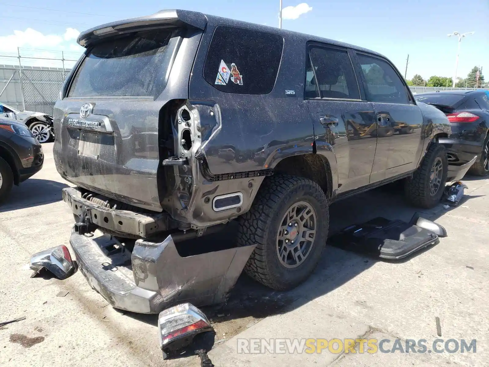 4 Photograph of a damaged car JTEBU5JR7K5719030 TOYOTA 4RUNNER 2019