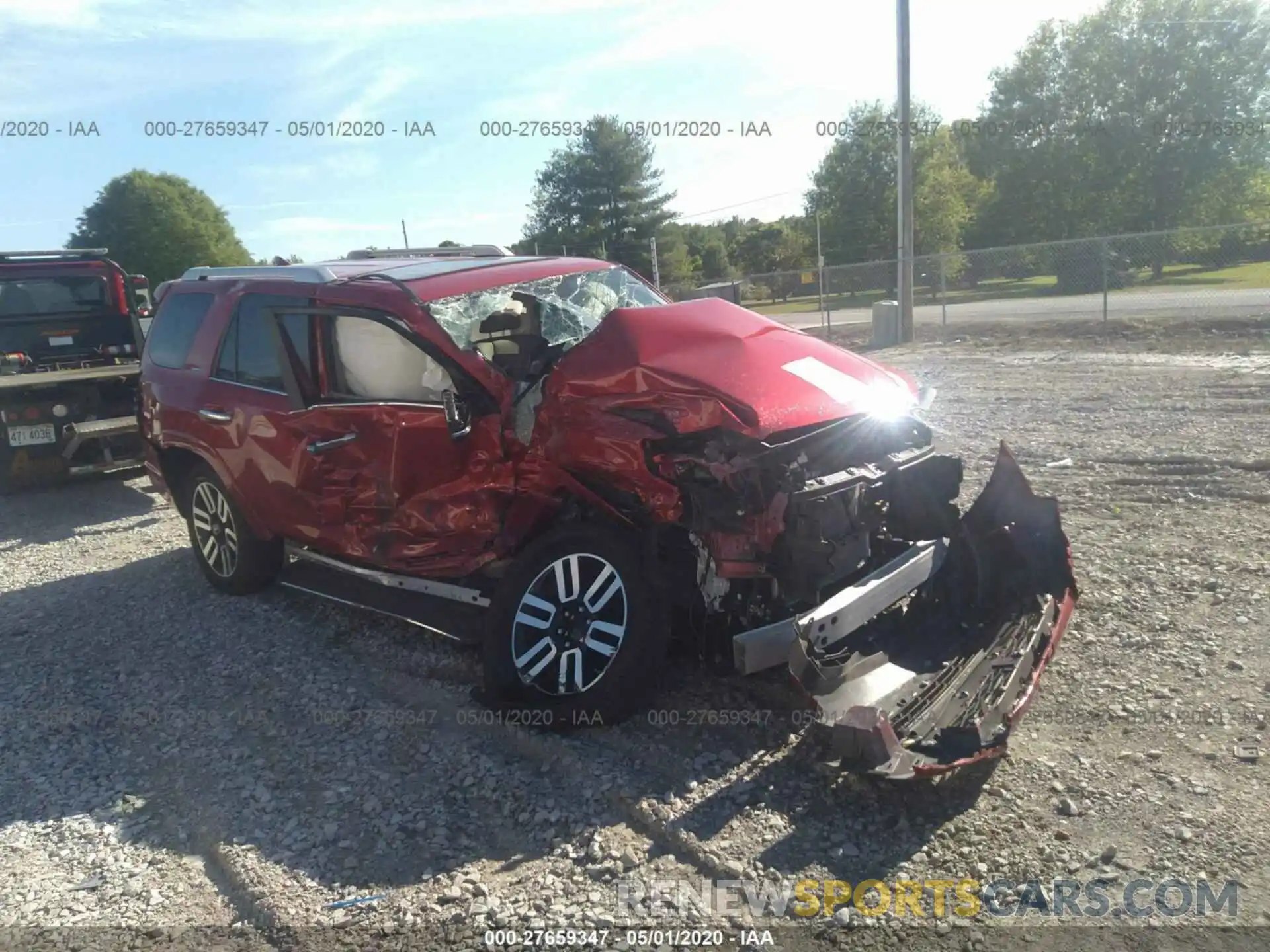 1 Photograph of a damaged car JTEBU5JR7K5719822 TOYOTA 4RUNNER 2019