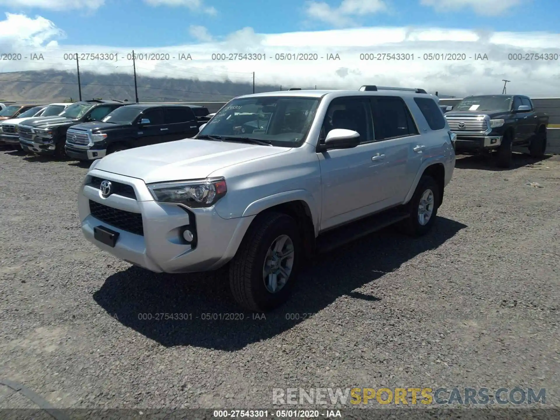 2 Photograph of a damaged car JTEBU5JR7K5719870 TOYOTA 4RUNNER 2019