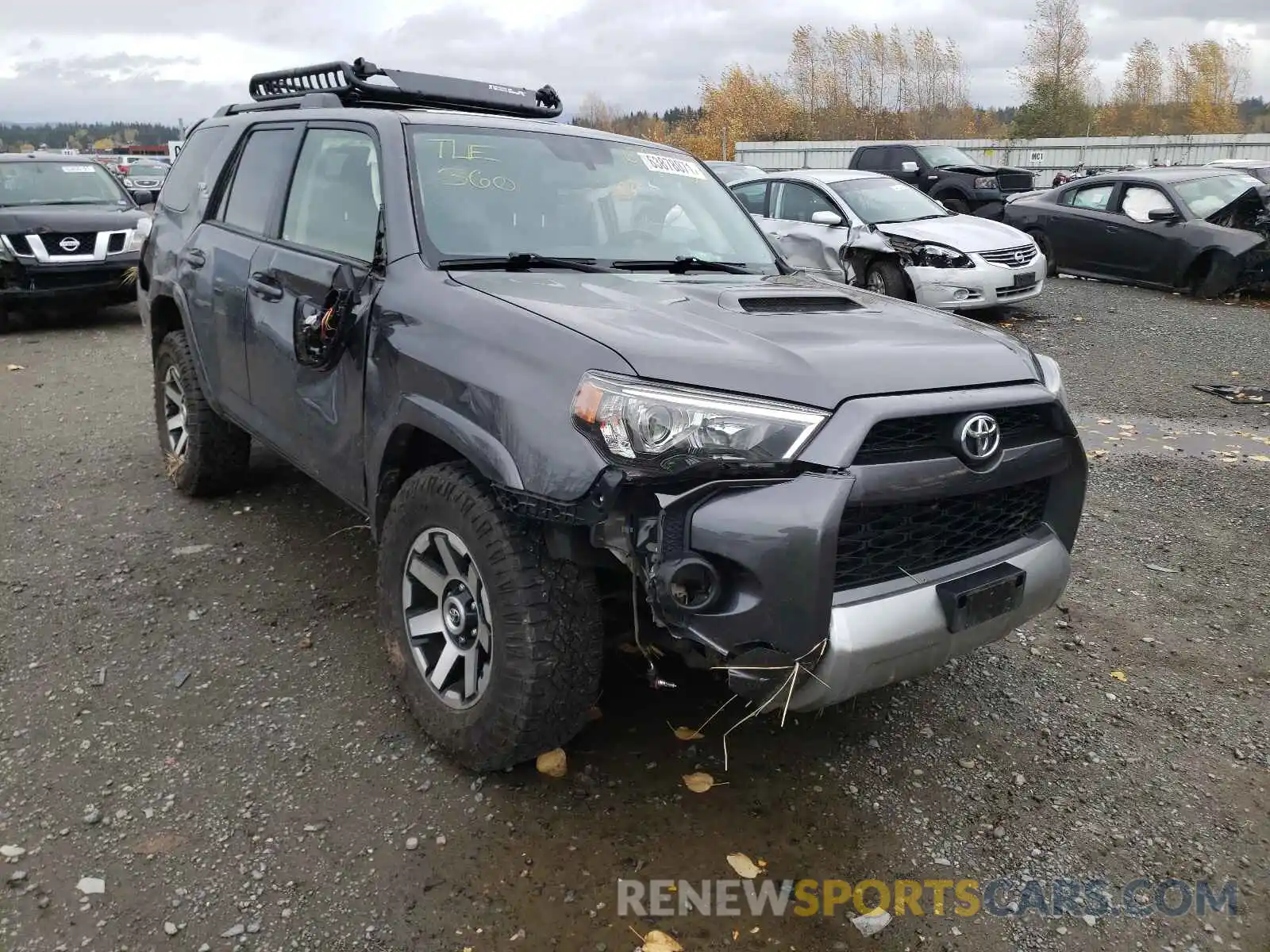 1 Photograph of a damaged car JTEBU5JR7K5724101 TOYOTA 4RUNNER 2019