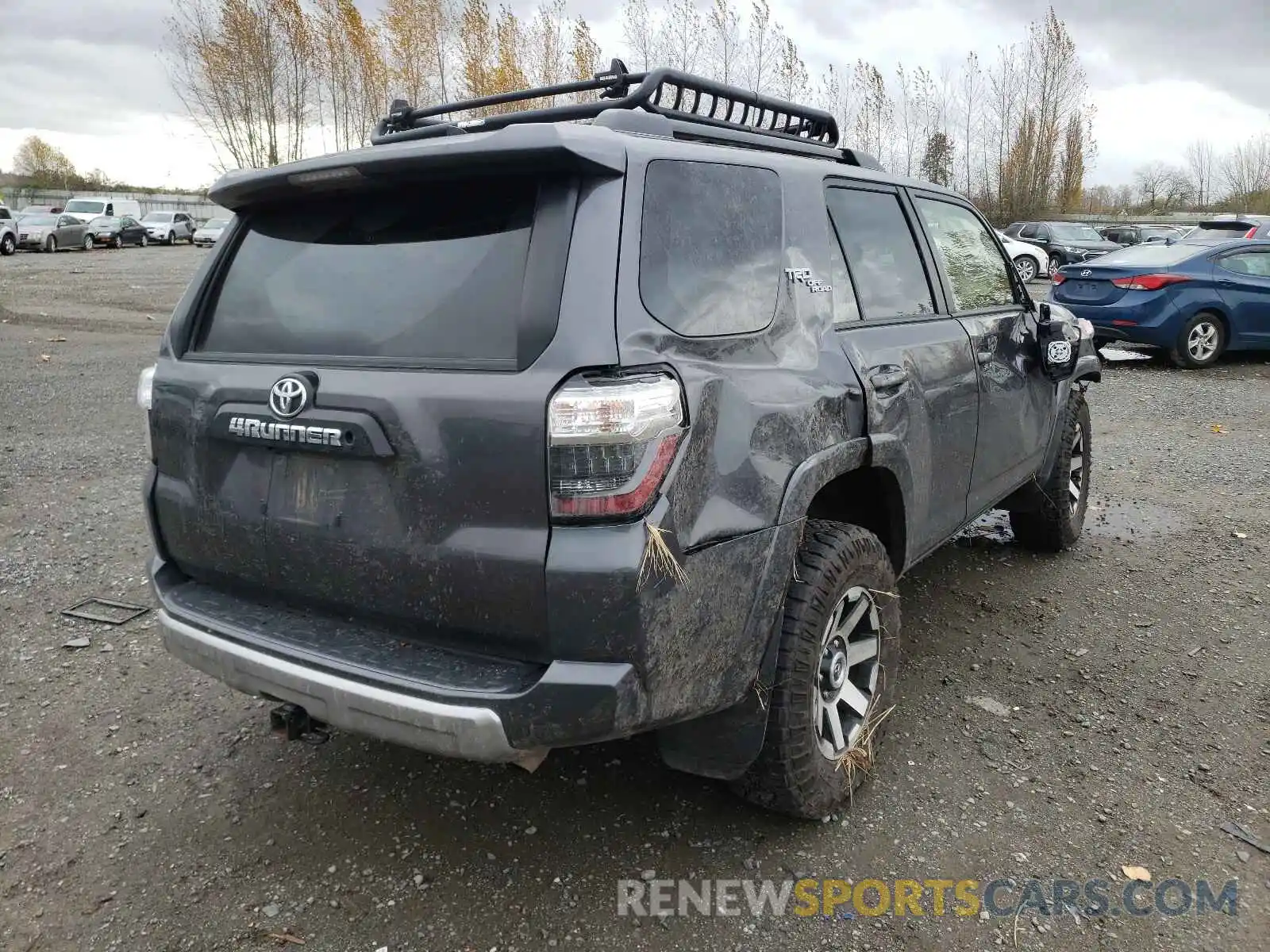 4 Фотография поврежденного автомобиля JTEBU5JR7K5724101 TOYOTA 4RUNNER 2019