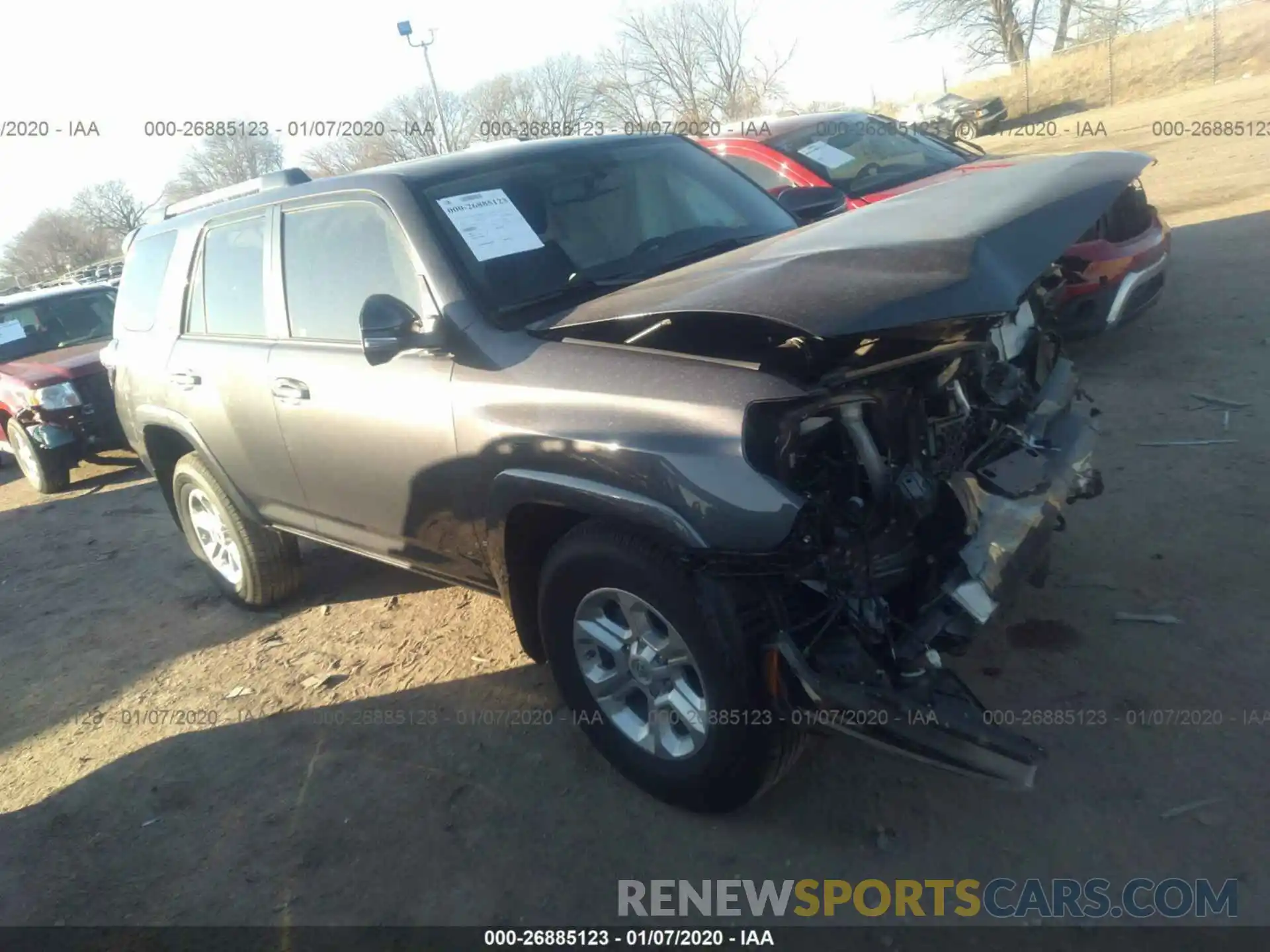 1 Photograph of a damaged car JTEBU5JR7K5725457 TOYOTA 4RUNNER 2019