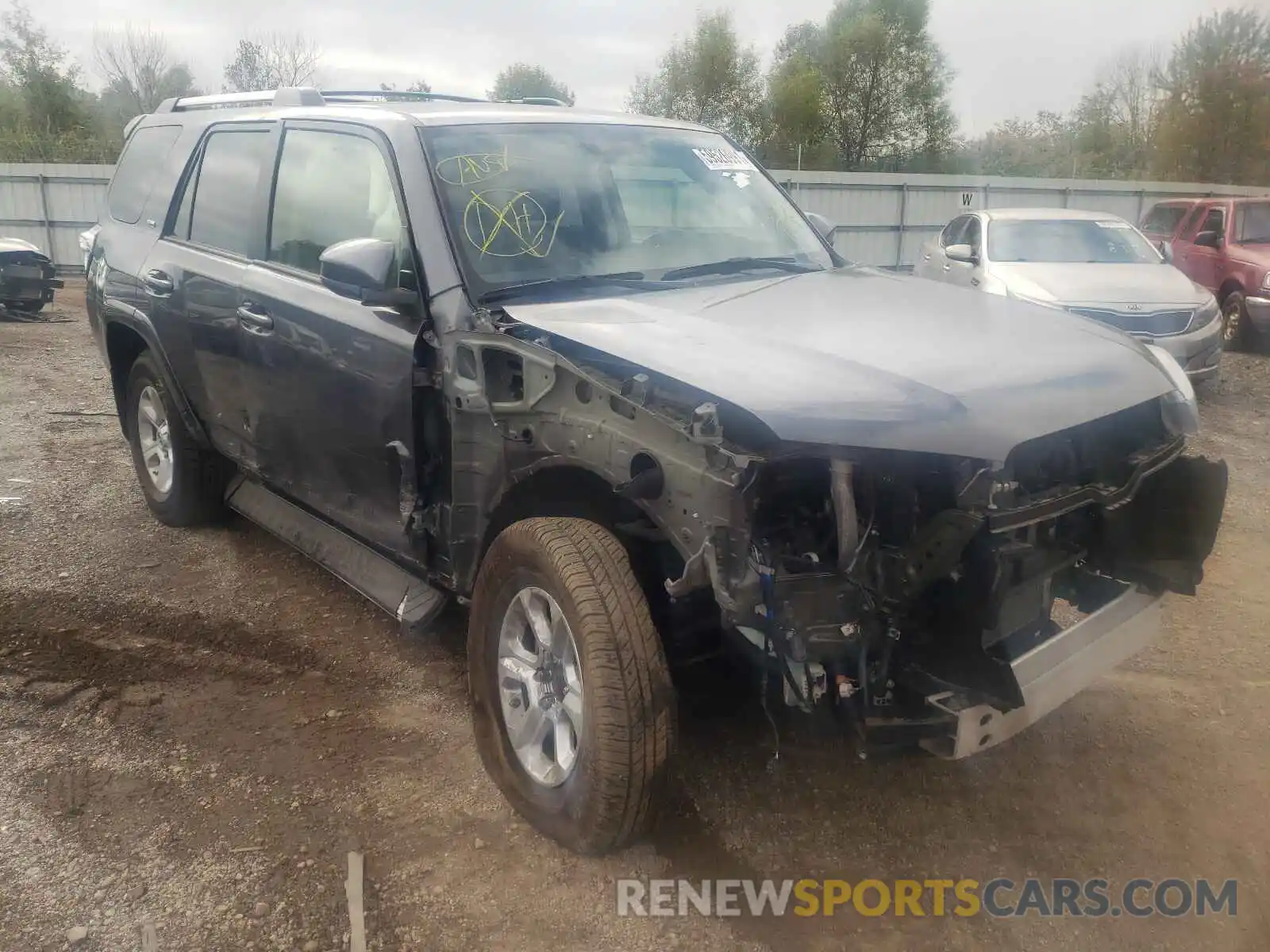 1 Photograph of a damaged car JTEBU5JR7K5729637 TOYOTA 4RUNNER 2019