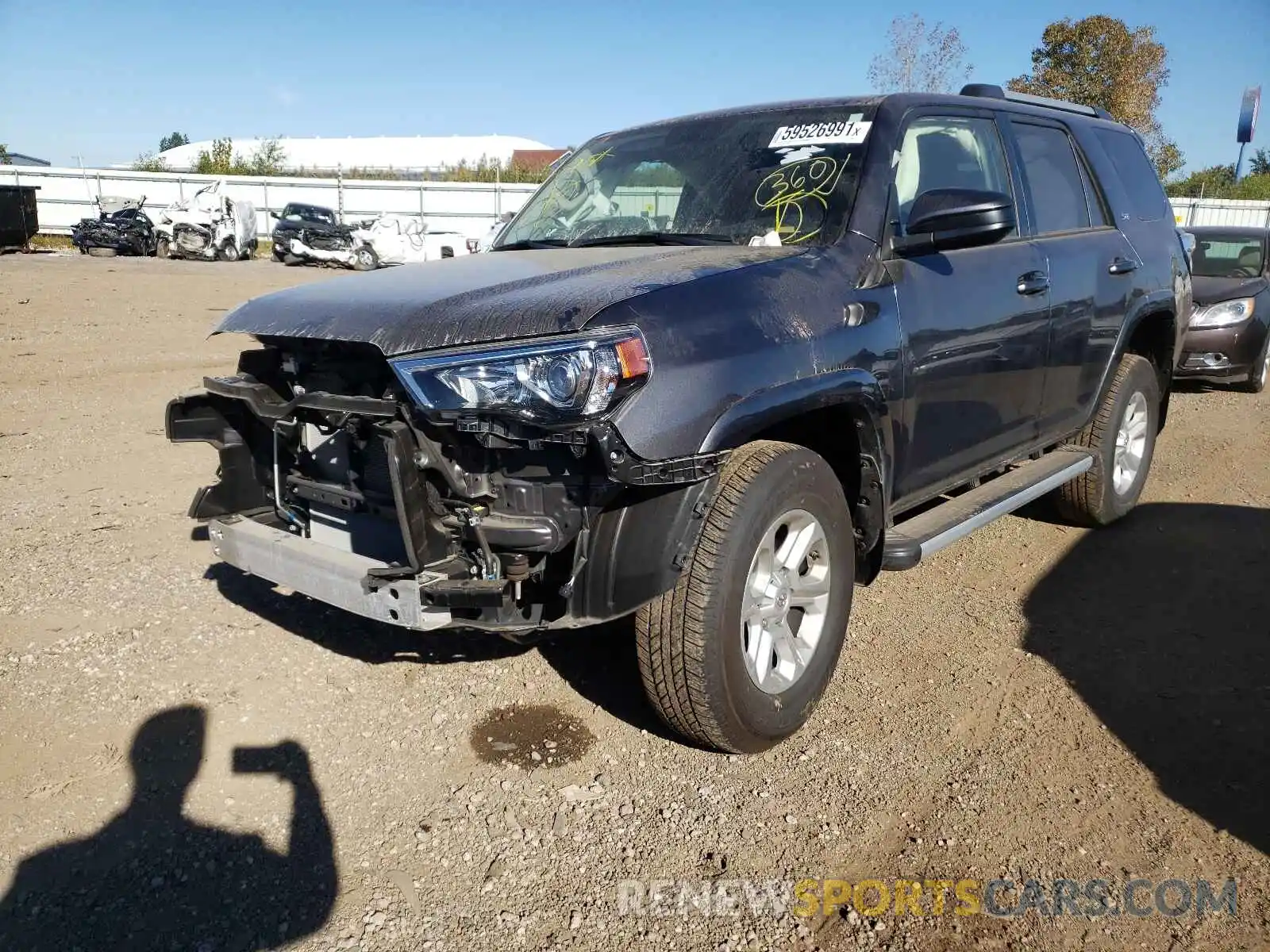 2 Photograph of a damaged car JTEBU5JR7K5729637 TOYOTA 4RUNNER 2019