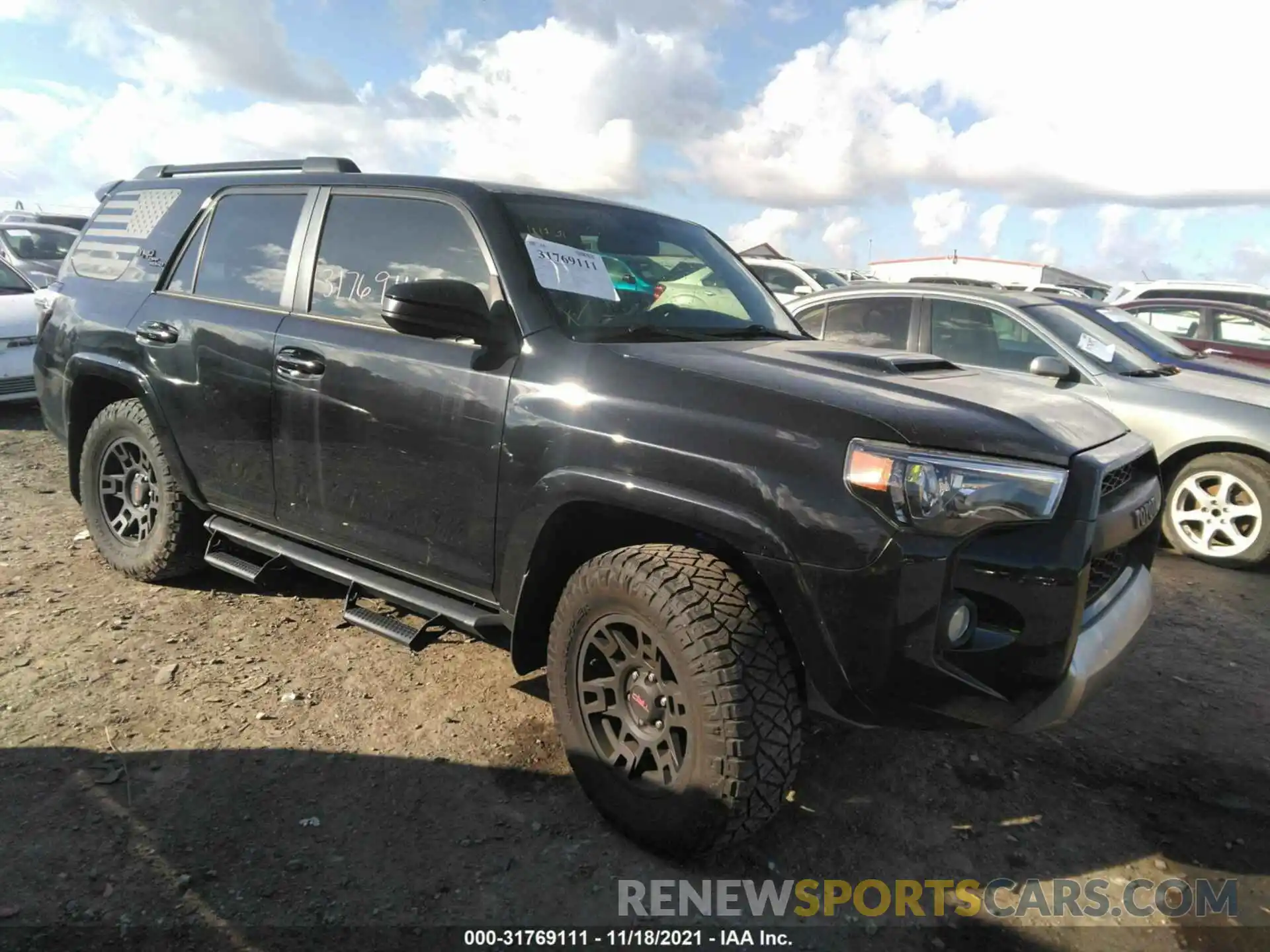 1 Photograph of a damaged car JTEBU5JR7K5732151 TOYOTA 4RUNNER 2019