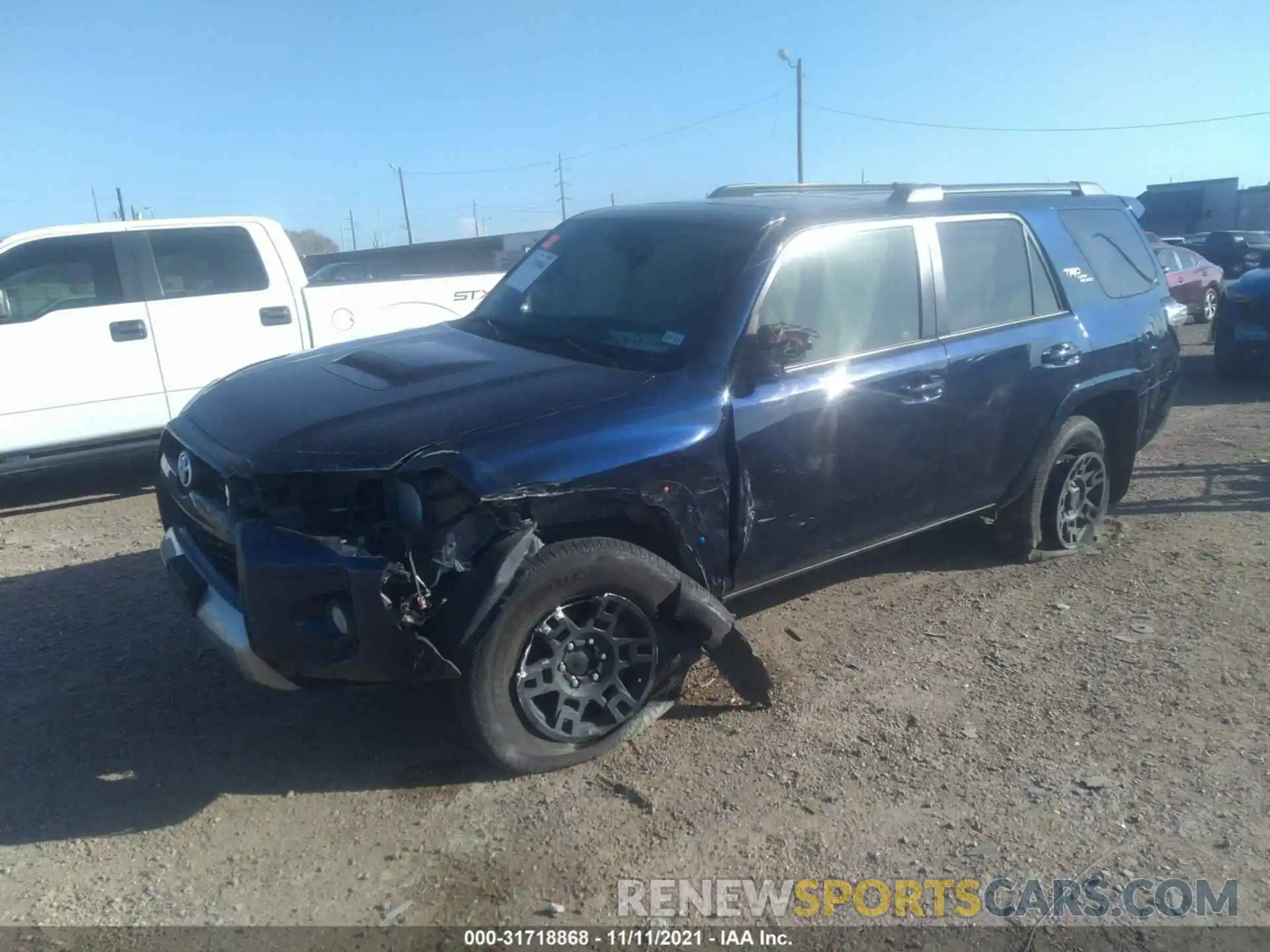 2 Photograph of a damaged car JTEBU5JR7K5736944 TOYOTA 4RUNNER 2019