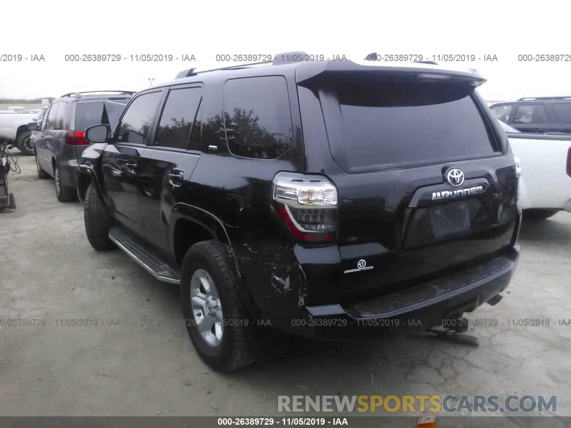 3 Фотография поврежденного автомобиля JTEBU5JR8K5611516 TOYOTA 4RUNNER 2019