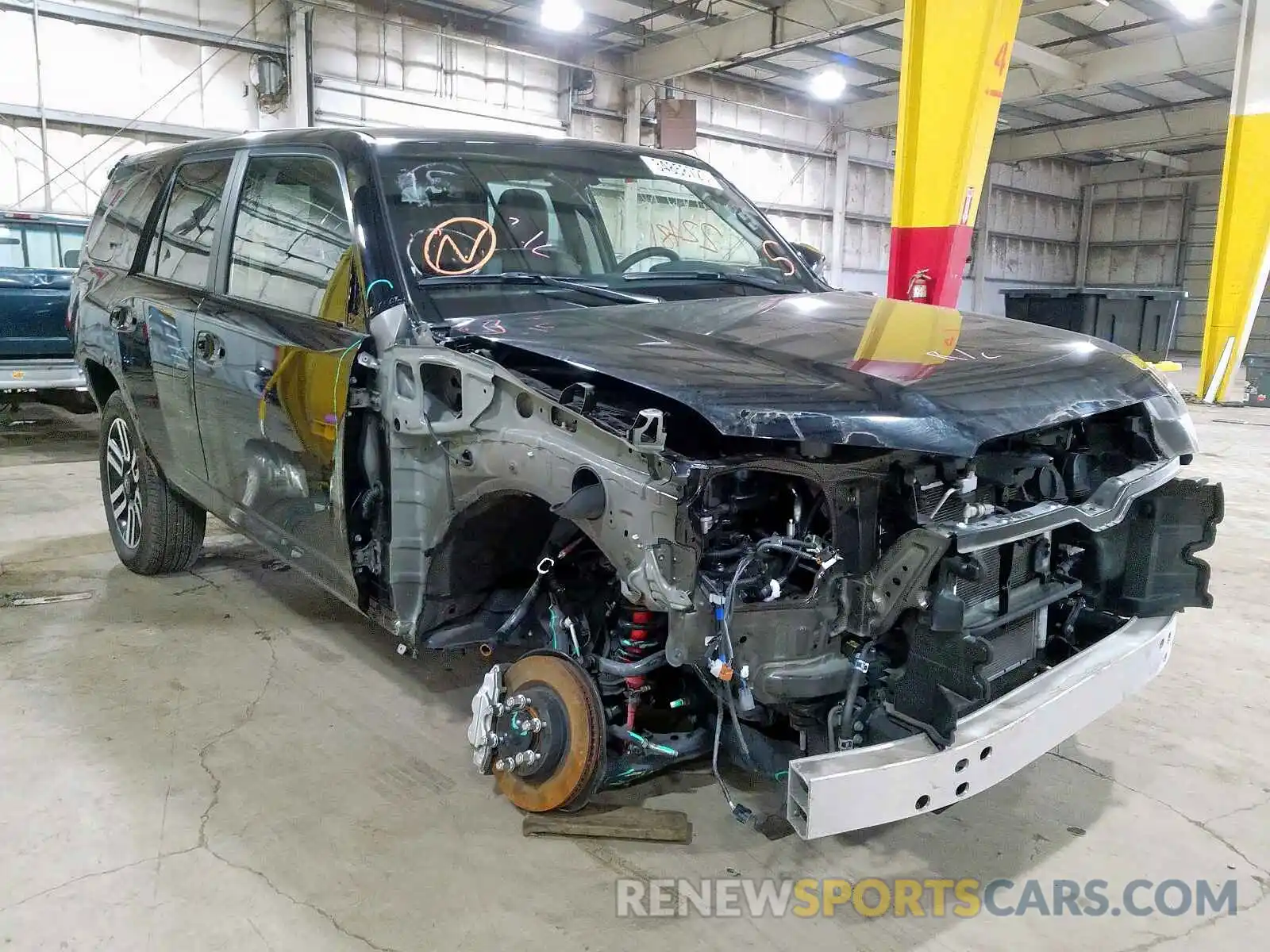 1 Photograph of a damaged car JTEBU5JR8K5612309 TOYOTA 4RUNNER 2019