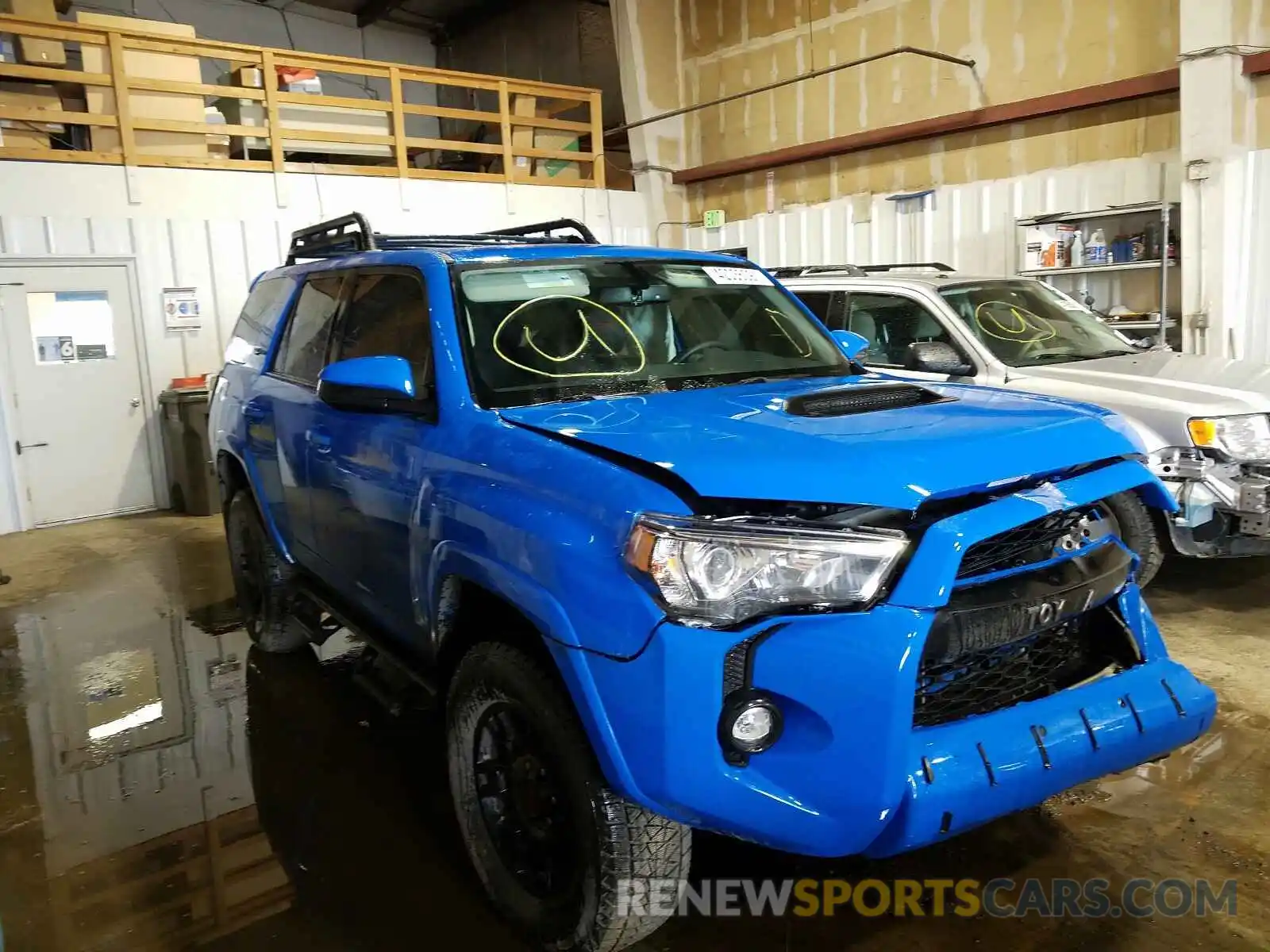 1 Photograph of a damaged car JTEBU5JR8K5614044 TOYOTA 4RUNNER 2019