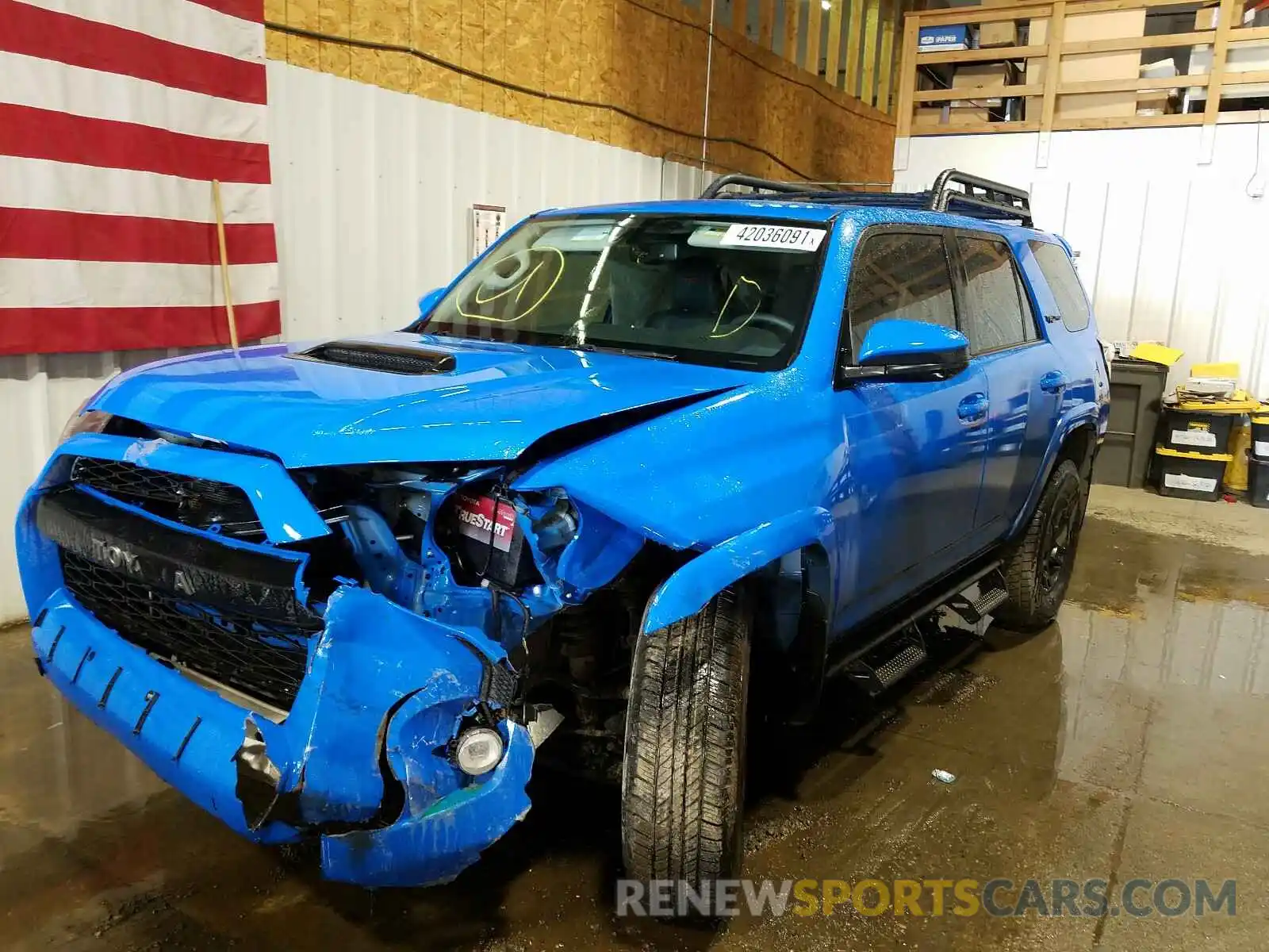 2 Photograph of a damaged car JTEBU5JR8K5614044 TOYOTA 4RUNNER 2019