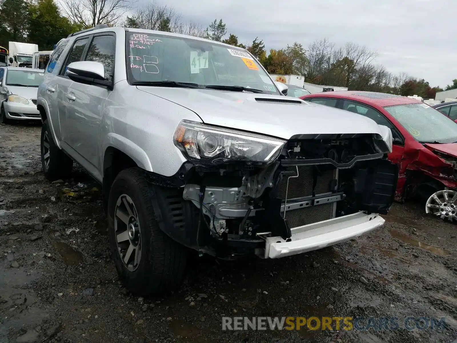 1 Photograph of a damaged car JTEBU5JR8K5614545 TOYOTA 4RUNNER 2019