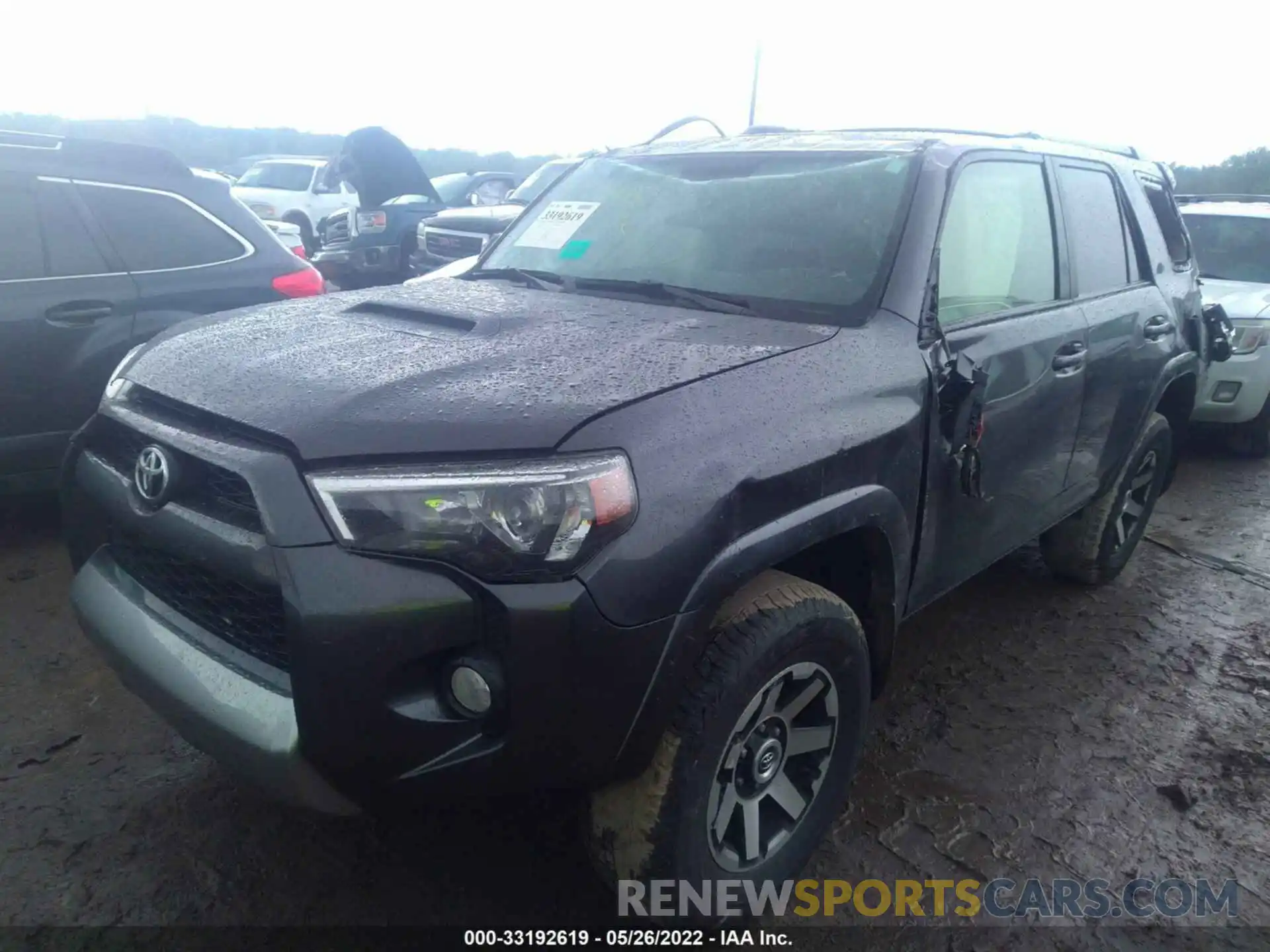 2 Photograph of a damaged car JTEBU5JR8K5614707 TOYOTA 4RUNNER 2019