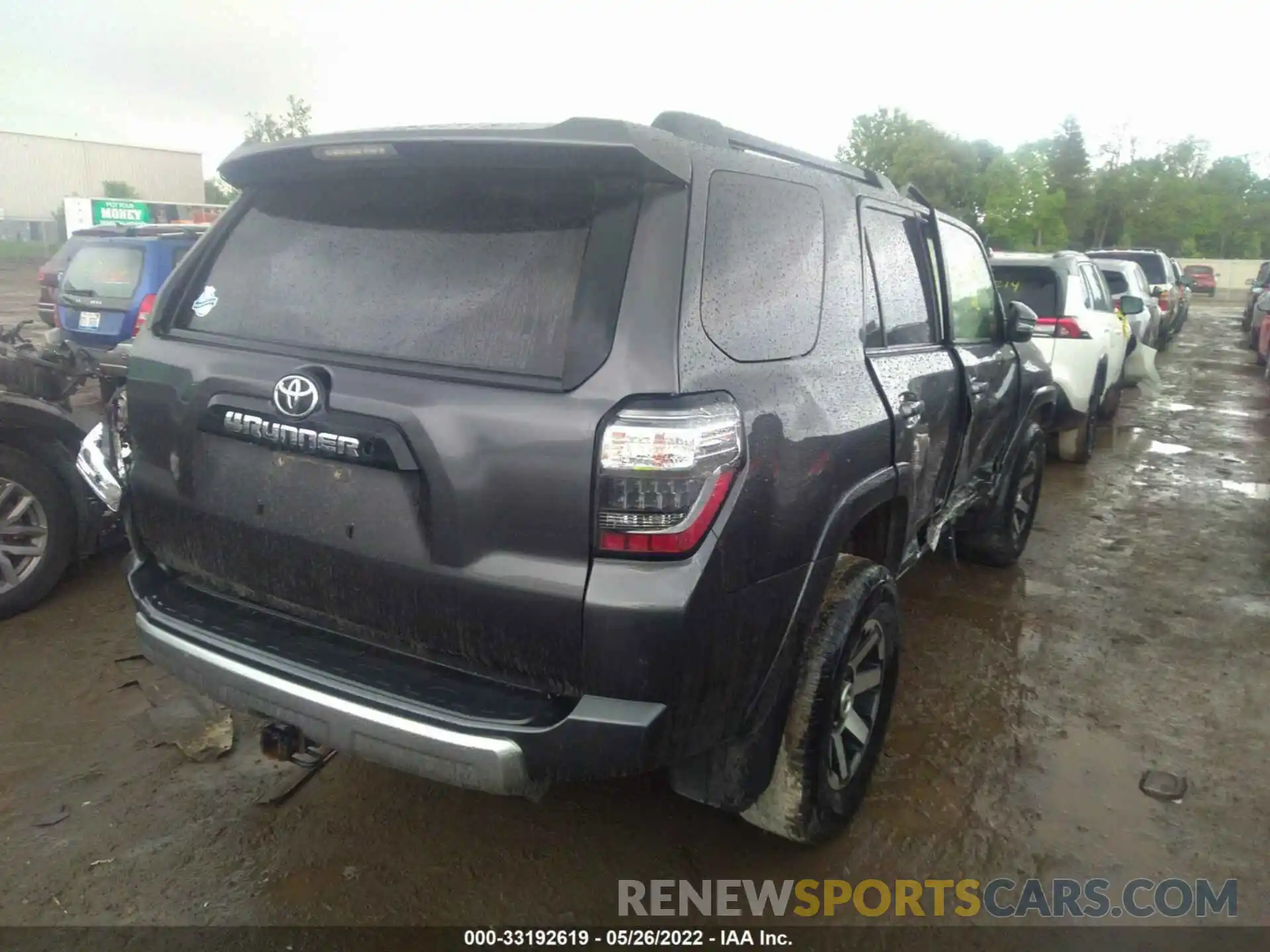 4 Фотография поврежденного автомобиля JTEBU5JR8K5614707 TOYOTA 4RUNNER 2019