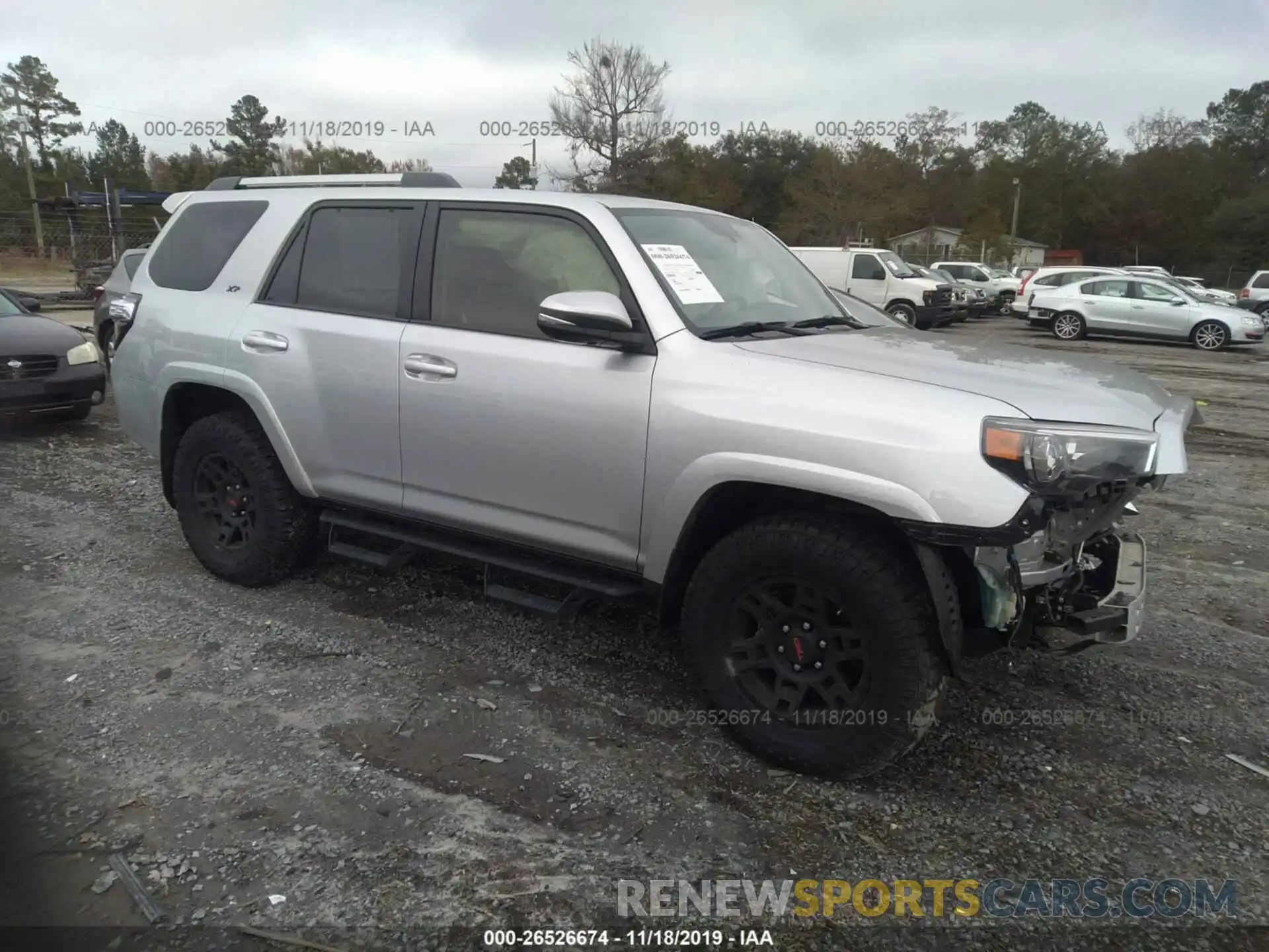 1 Photograph of a damaged car JTEBU5JR8K5615419 TOYOTA 4RUNNER 2019