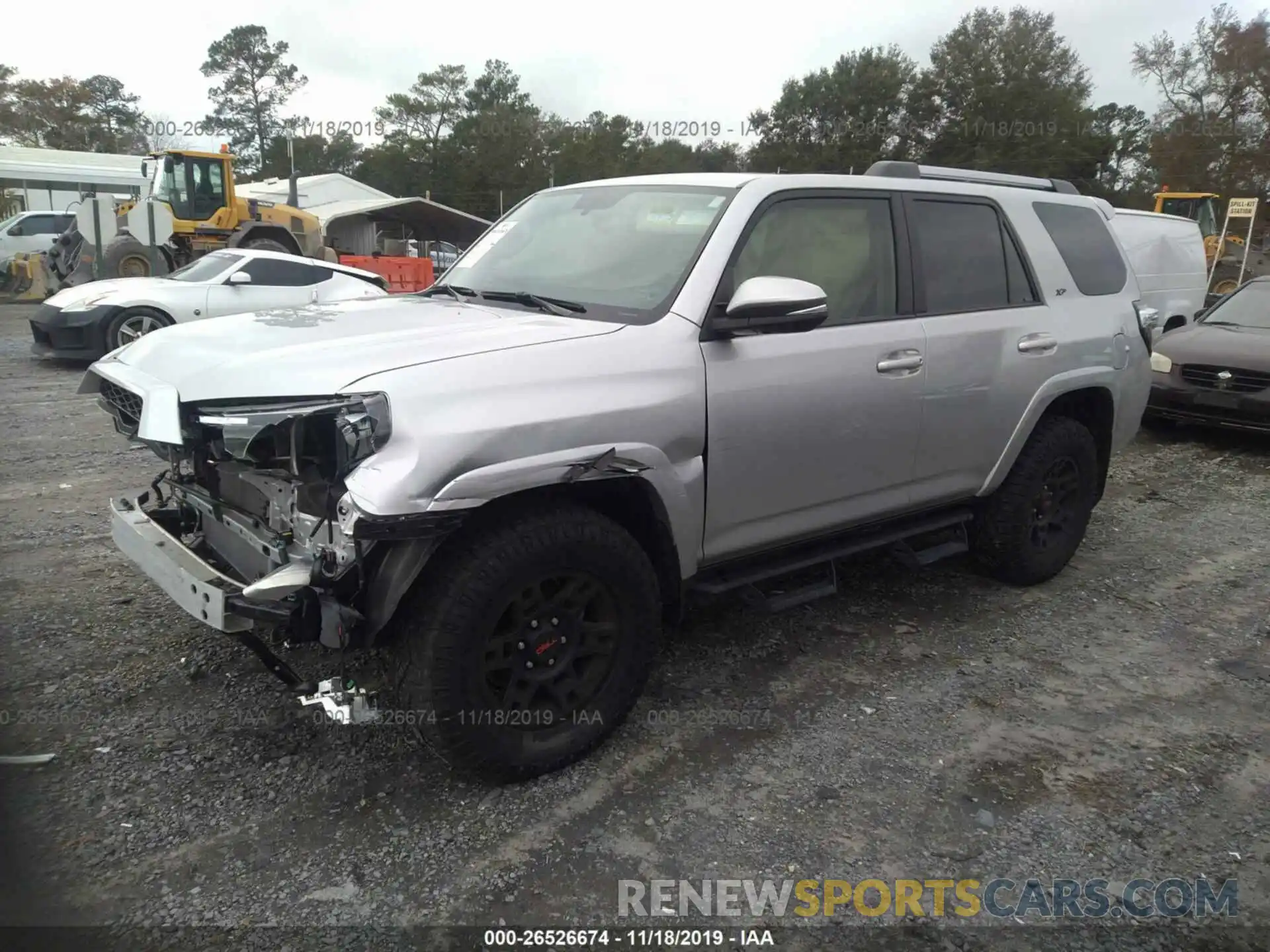 2 Photograph of a damaged car JTEBU5JR8K5615419 TOYOTA 4RUNNER 2019