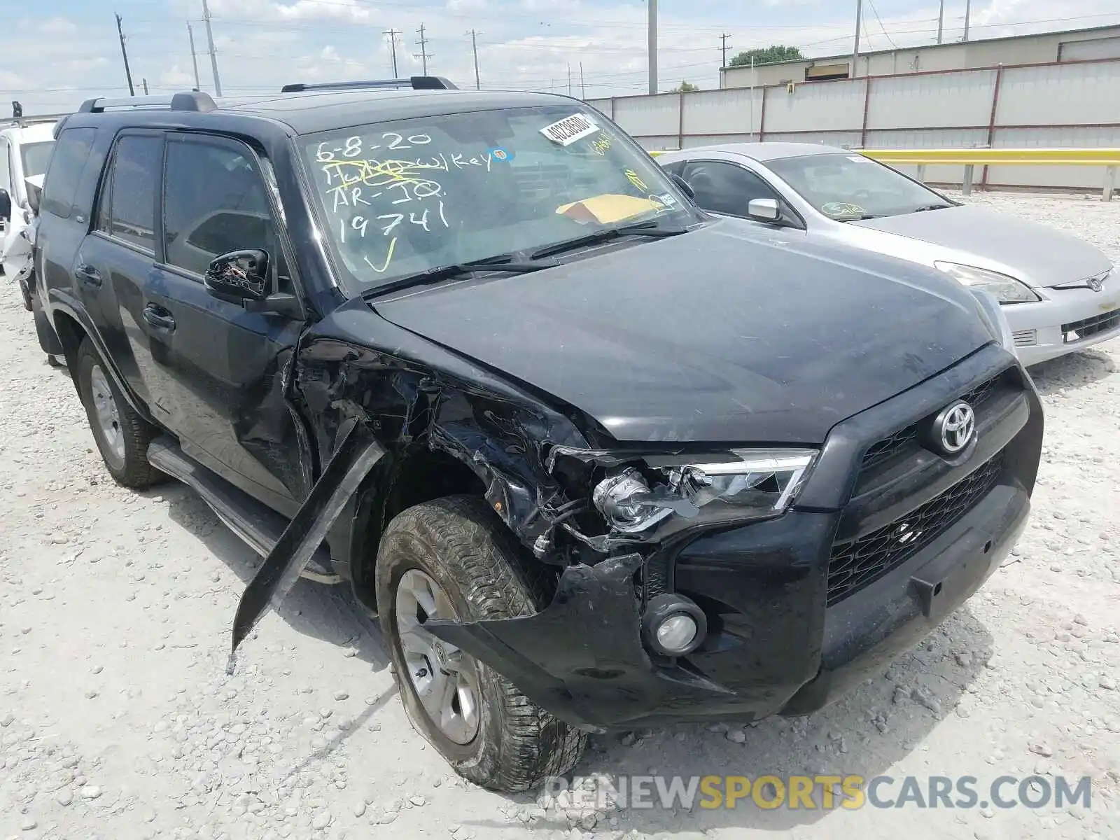 1 Photograph of a damaged car JTEBU5JR8K5620636 TOYOTA 4RUNNER 2019