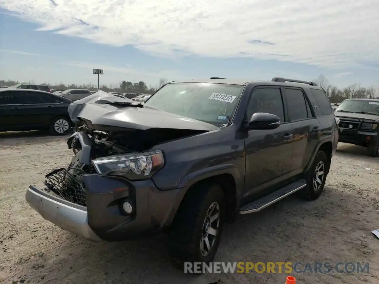 2 Фотография поврежденного автомобиля JTEBU5JR8K5623424 TOYOTA 4RUNNER 2019