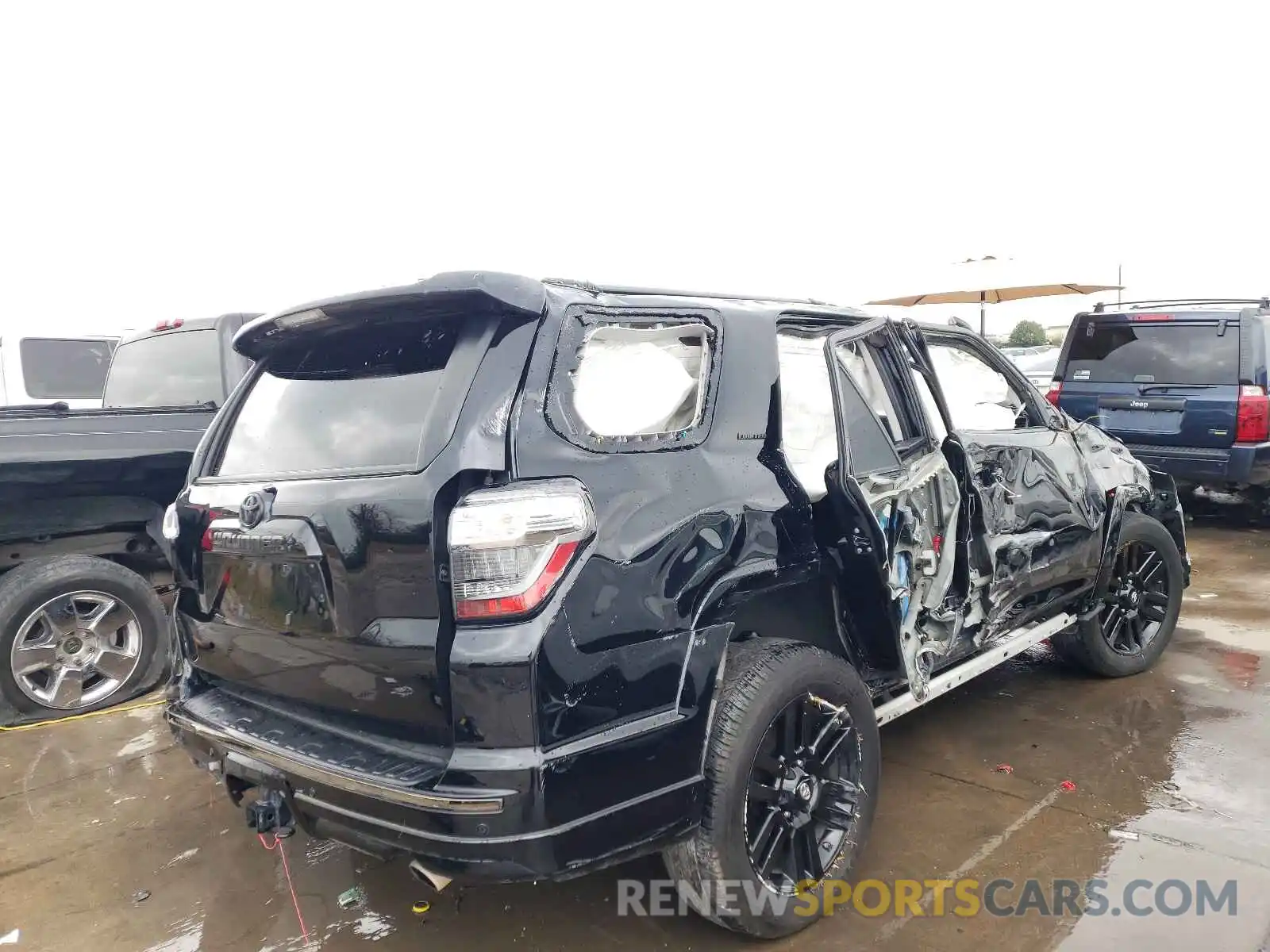 4 Фотография поврежденного автомобиля JTEBU5JR8K5628722 TOYOTA 4RUNNER 2019