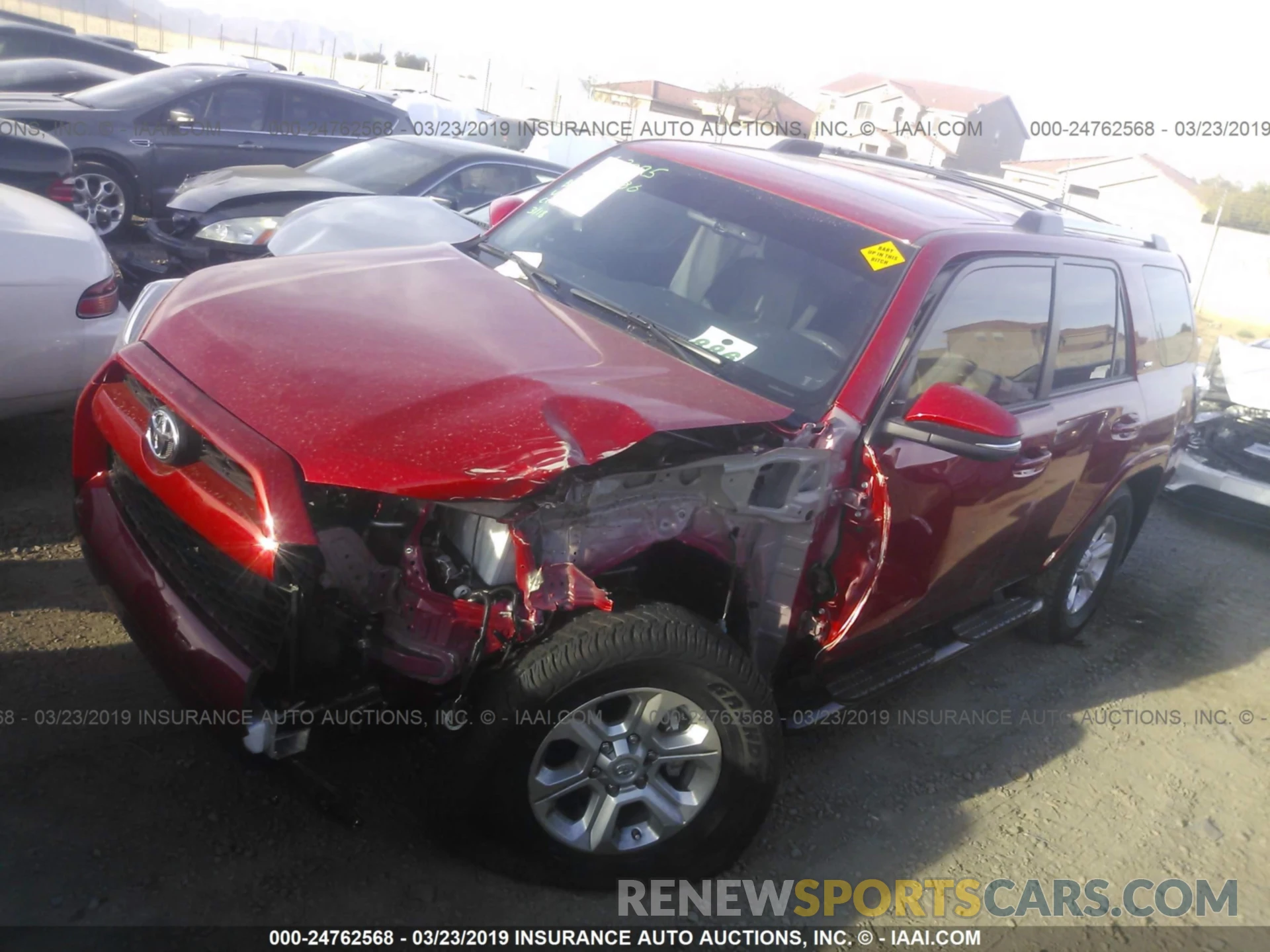 2 Photograph of a damaged car JTEBU5JR8K5635072 TOYOTA 4RUNNER 2019