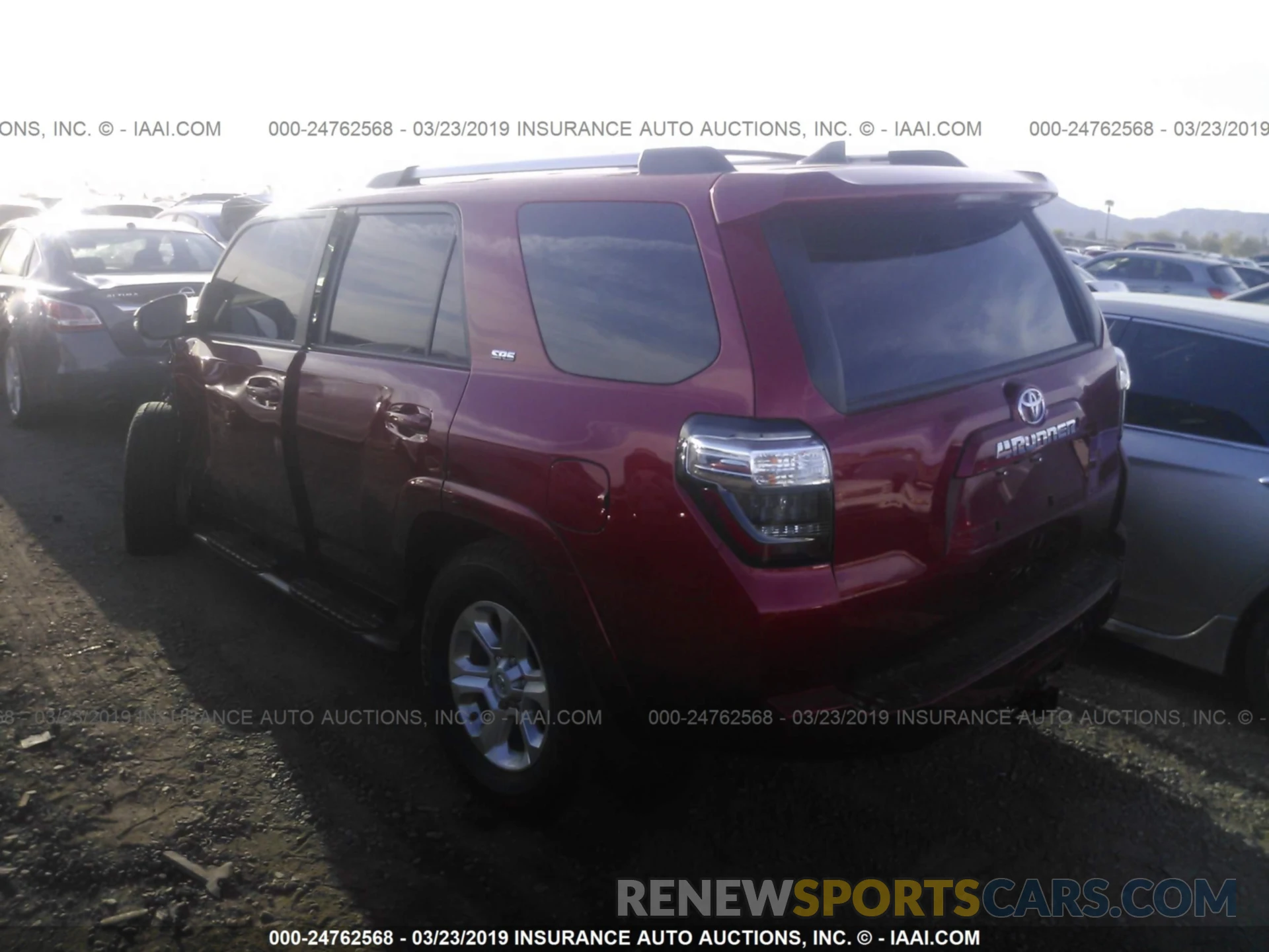 3 Photograph of a damaged car JTEBU5JR8K5635072 TOYOTA 4RUNNER 2019