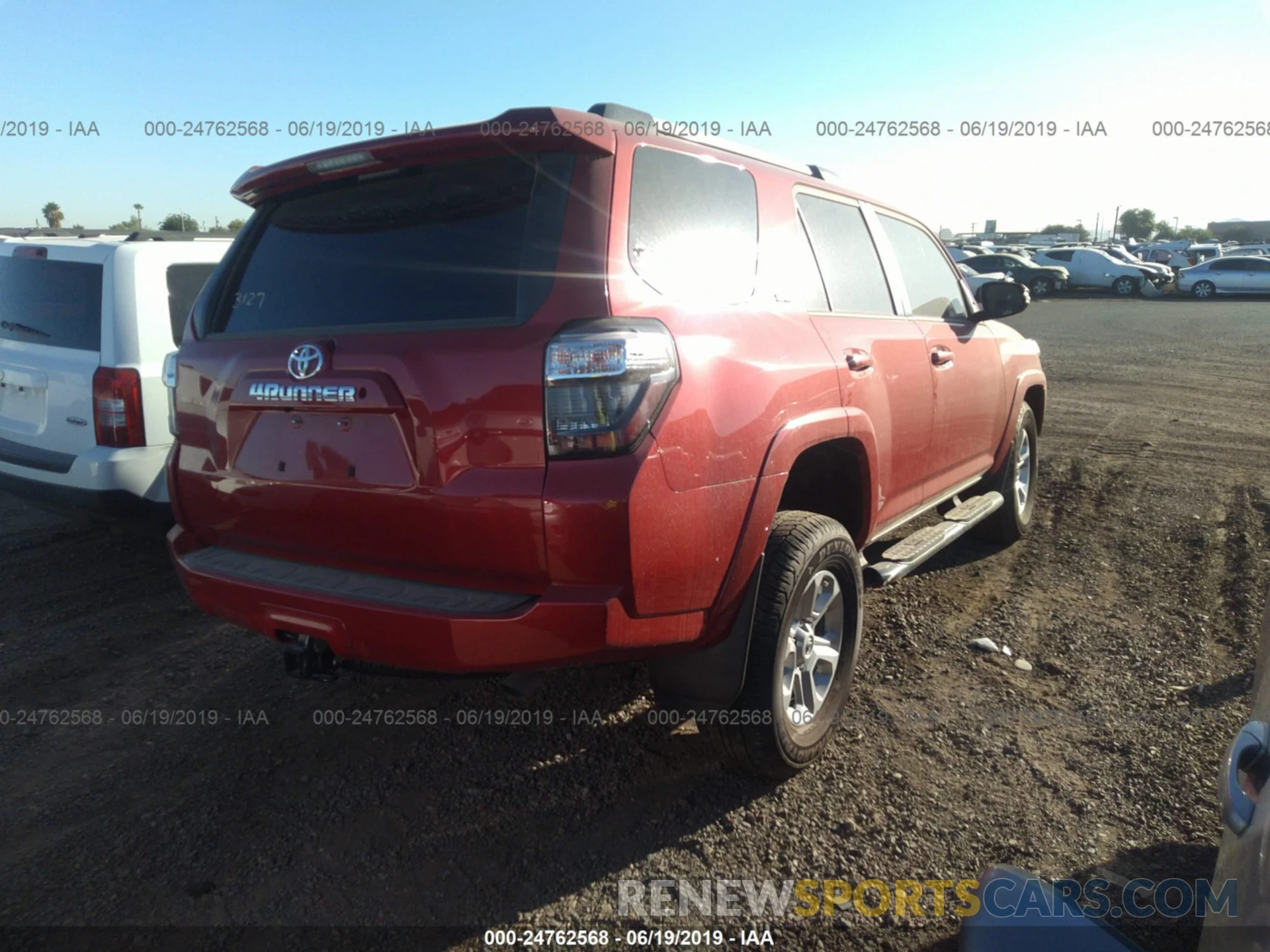 4 Photograph of a damaged car JTEBU5JR8K5635072 TOYOTA 4RUNNER 2019