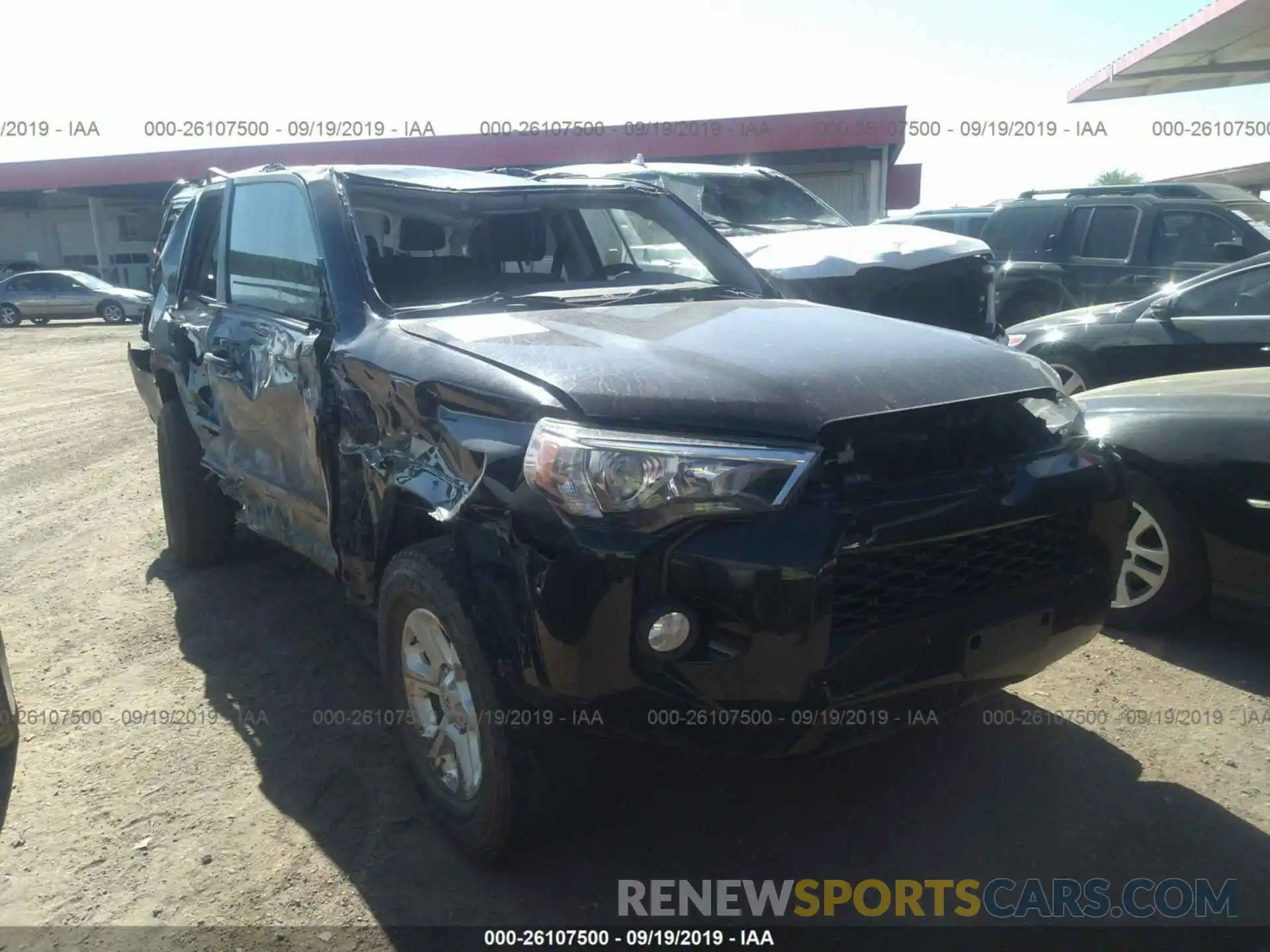 1 Photograph of a damaged car JTEBU5JR8K5635704 TOYOTA 4RUNNER 2019