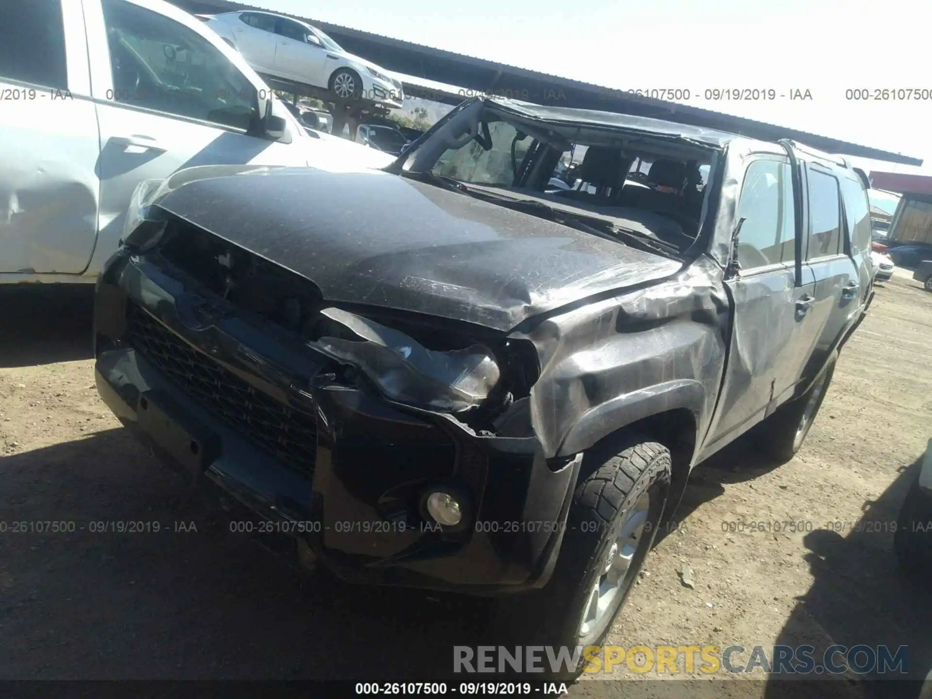 2 Photograph of a damaged car JTEBU5JR8K5635704 TOYOTA 4RUNNER 2019