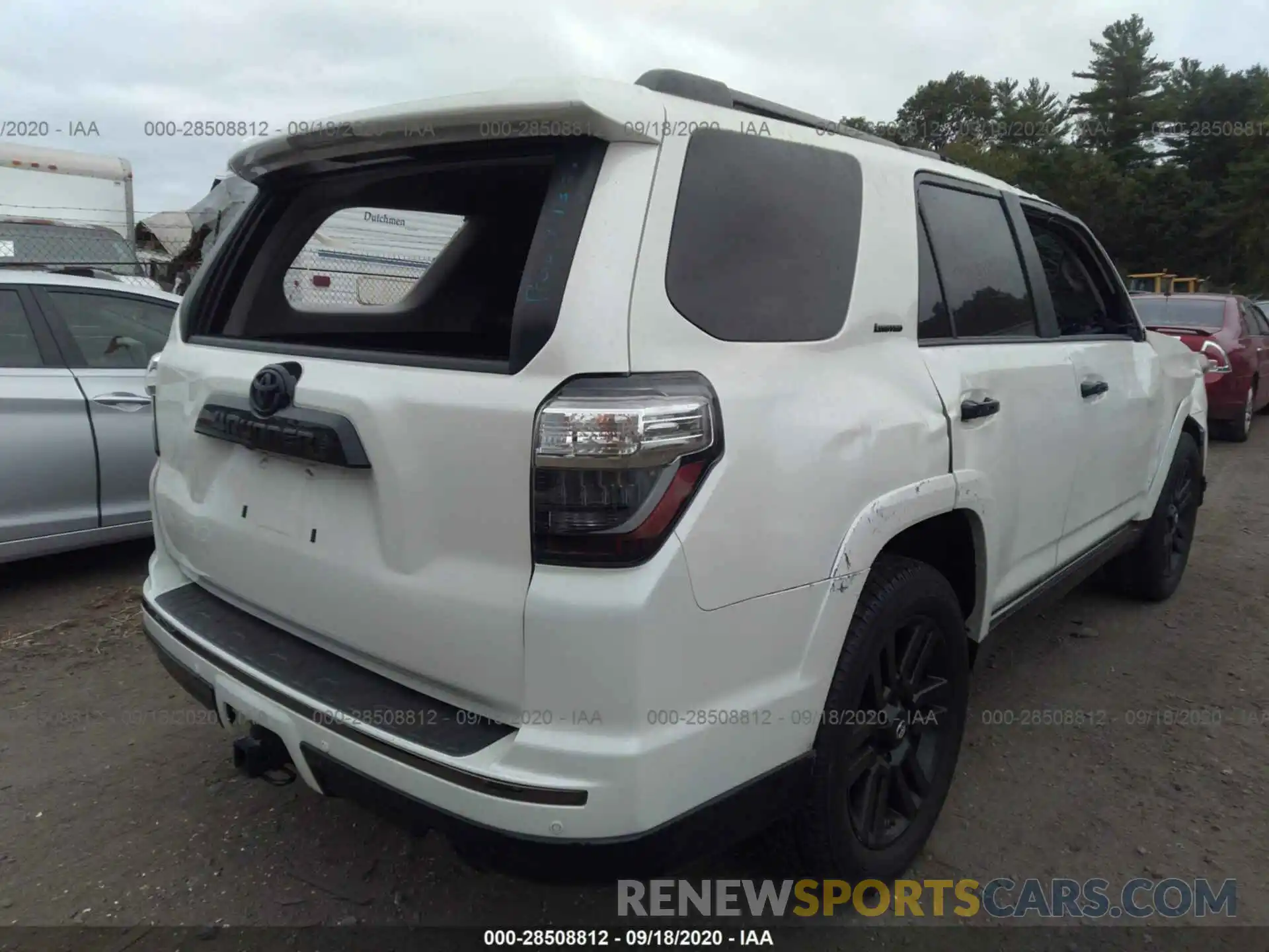 4 Фотография поврежденного автомобиля JTEBU5JR8K5636321 TOYOTA 4RUNNER 2019