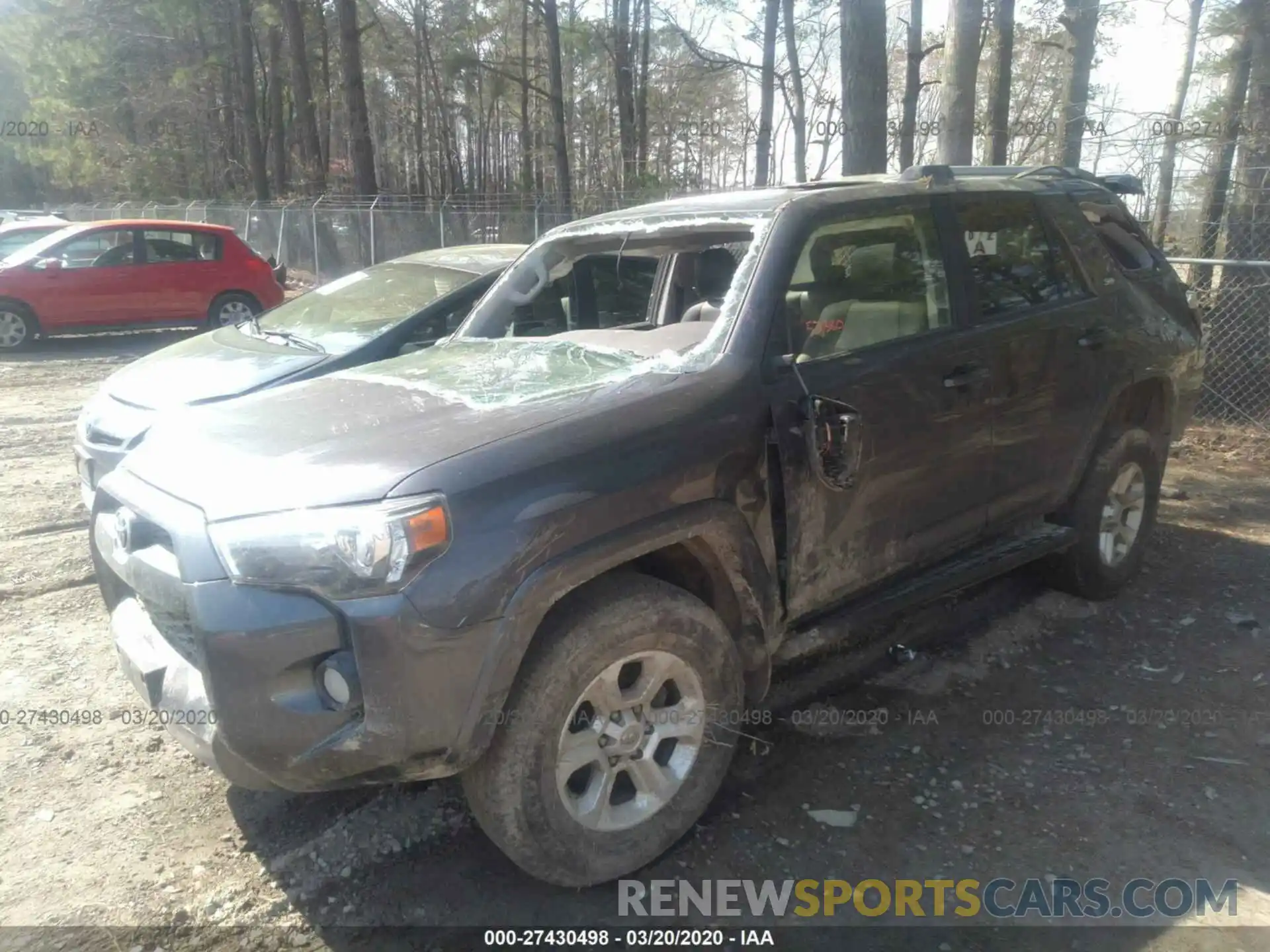 2 Photograph of a damaged car JTEBU5JR8K5637887 TOYOTA 4RUNNER 2019