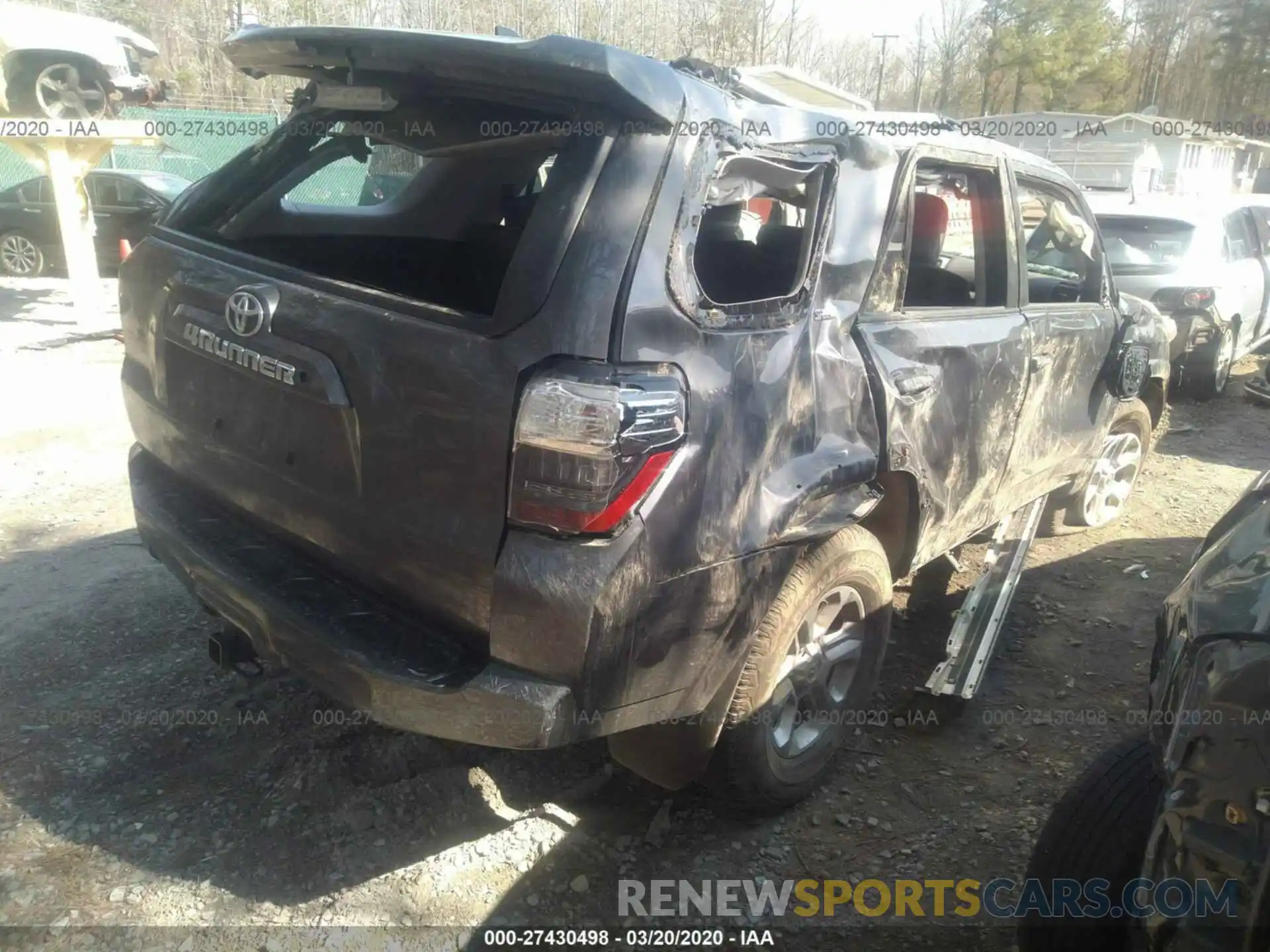 4 Photograph of a damaged car JTEBU5JR8K5637887 TOYOTA 4RUNNER 2019