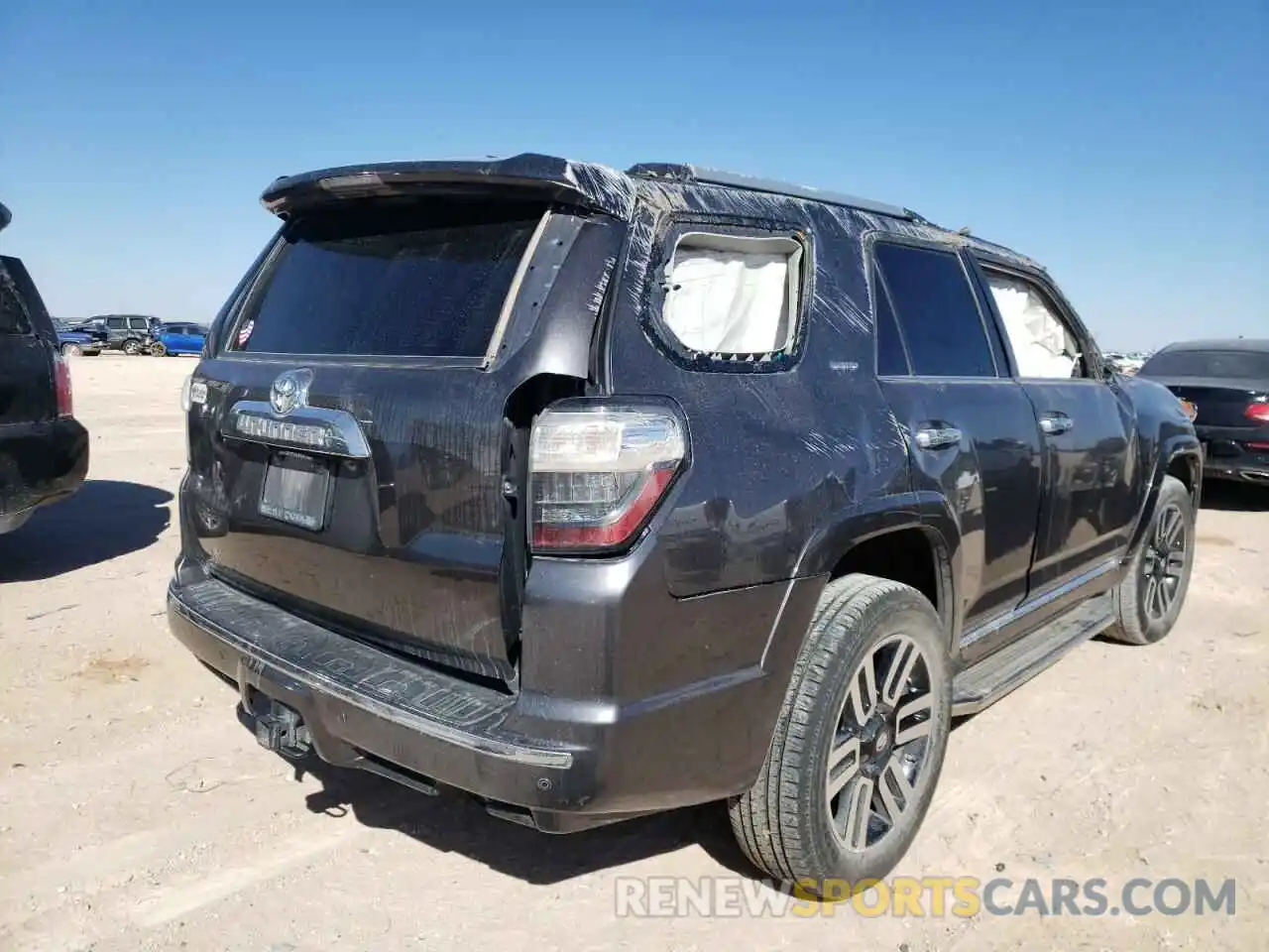 4 Фотография поврежденного автомобиля JTEBU5JR8K5638151 TOYOTA 4RUNNER 2019